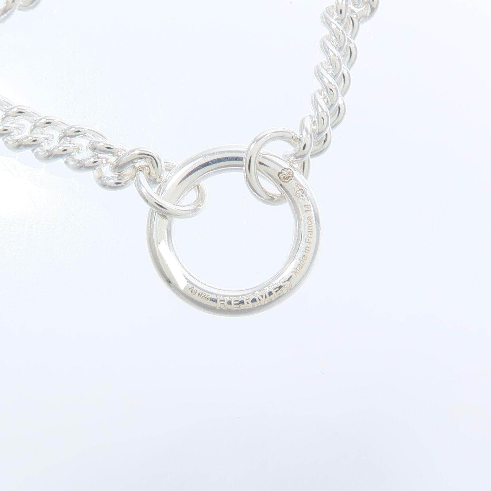 HERMES 925純銀Point Sellier Bracelet手鏈