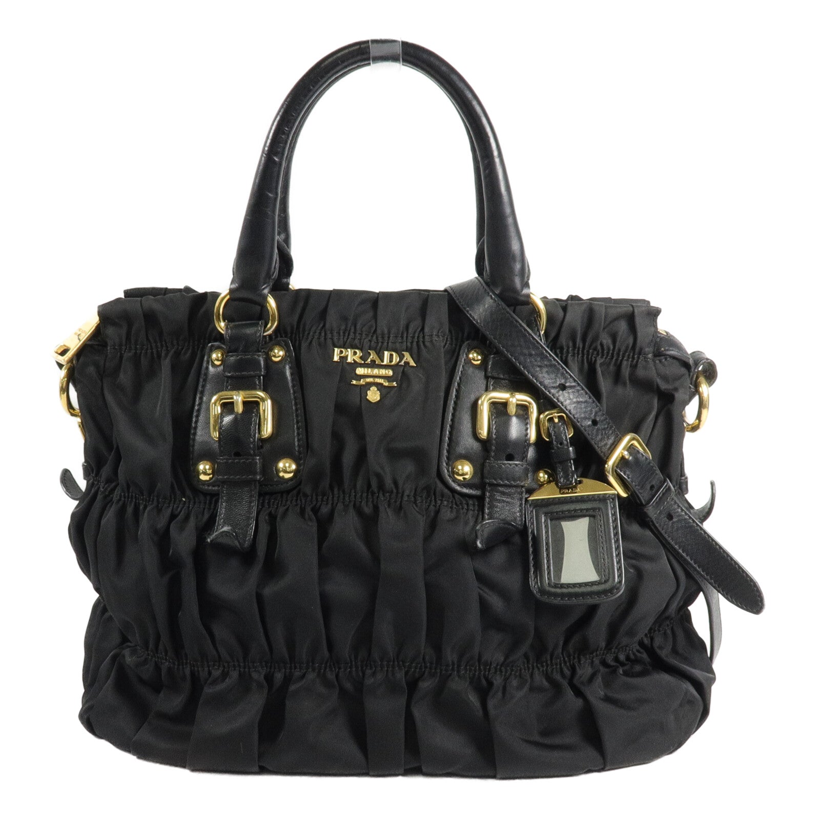 PRADA 尼龍Tessuto Gaufre 2 Way手挽肩背兩用袋