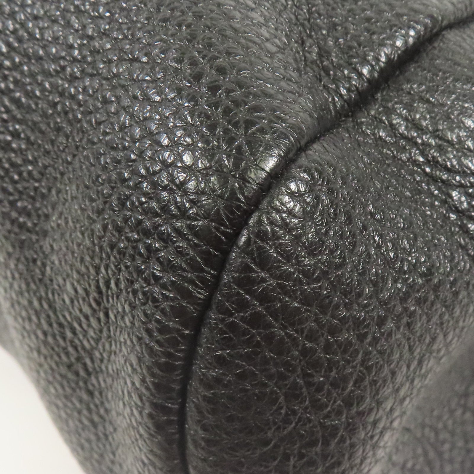 PRADA SHW Shoulder Bag 2VH165 Calfskin Leather Black
