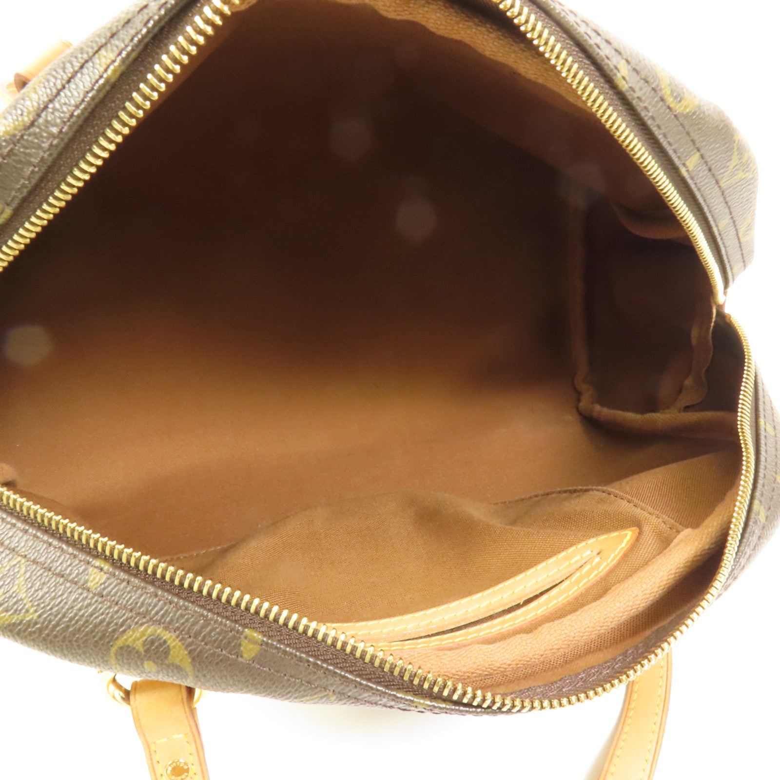 LOUIS VUITTON Monogram Montorgueil PM金扣肩背袋棕色
