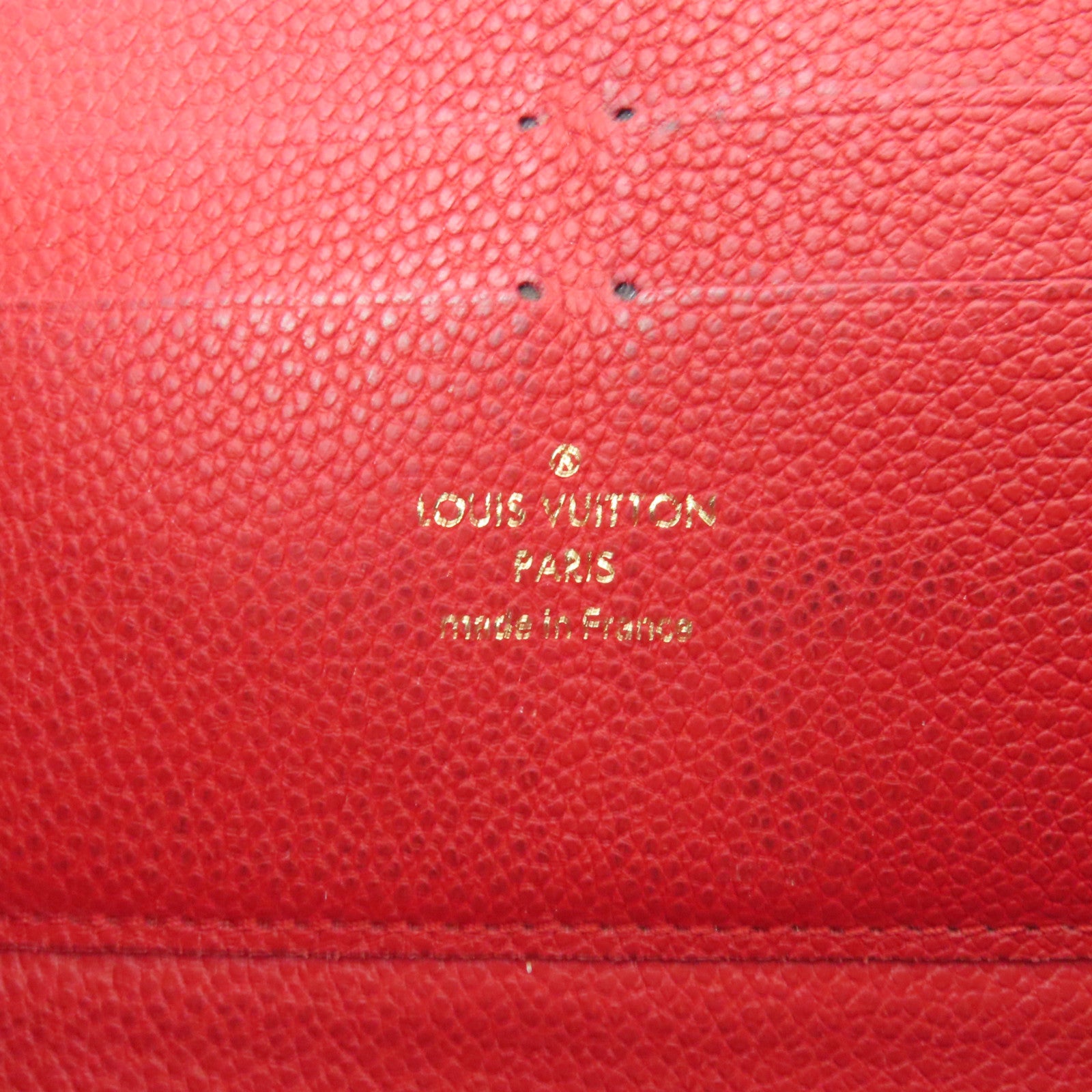 LOUIS VUITTON 【激減優惠】Monogram Empreinte Zippy Long Wallet金扣長錢包紅色