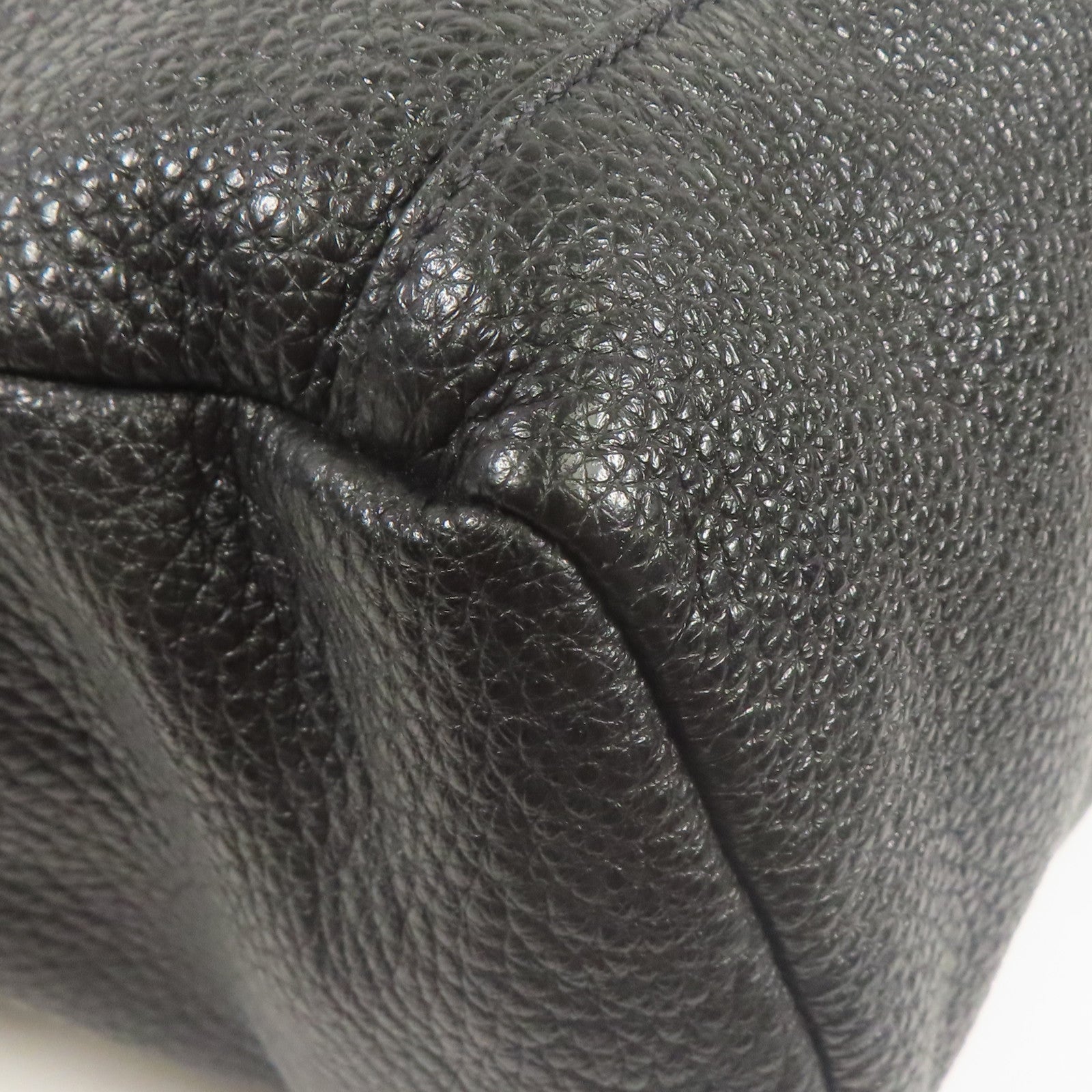PRADA SHW Shoulder Bag 2VH165 Calfskin Leather Black