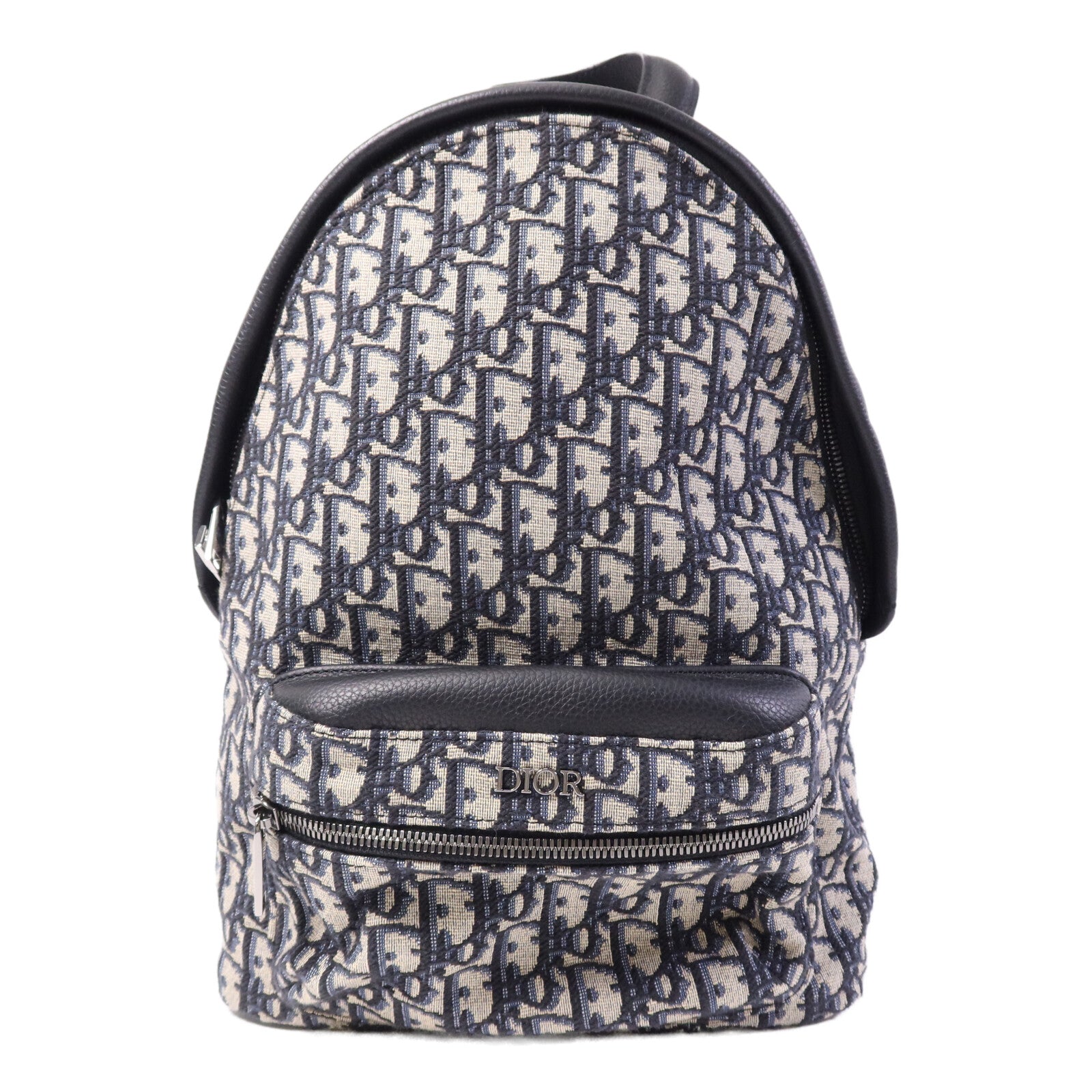 Dior 帆布Oblique Backpack銀扣背包