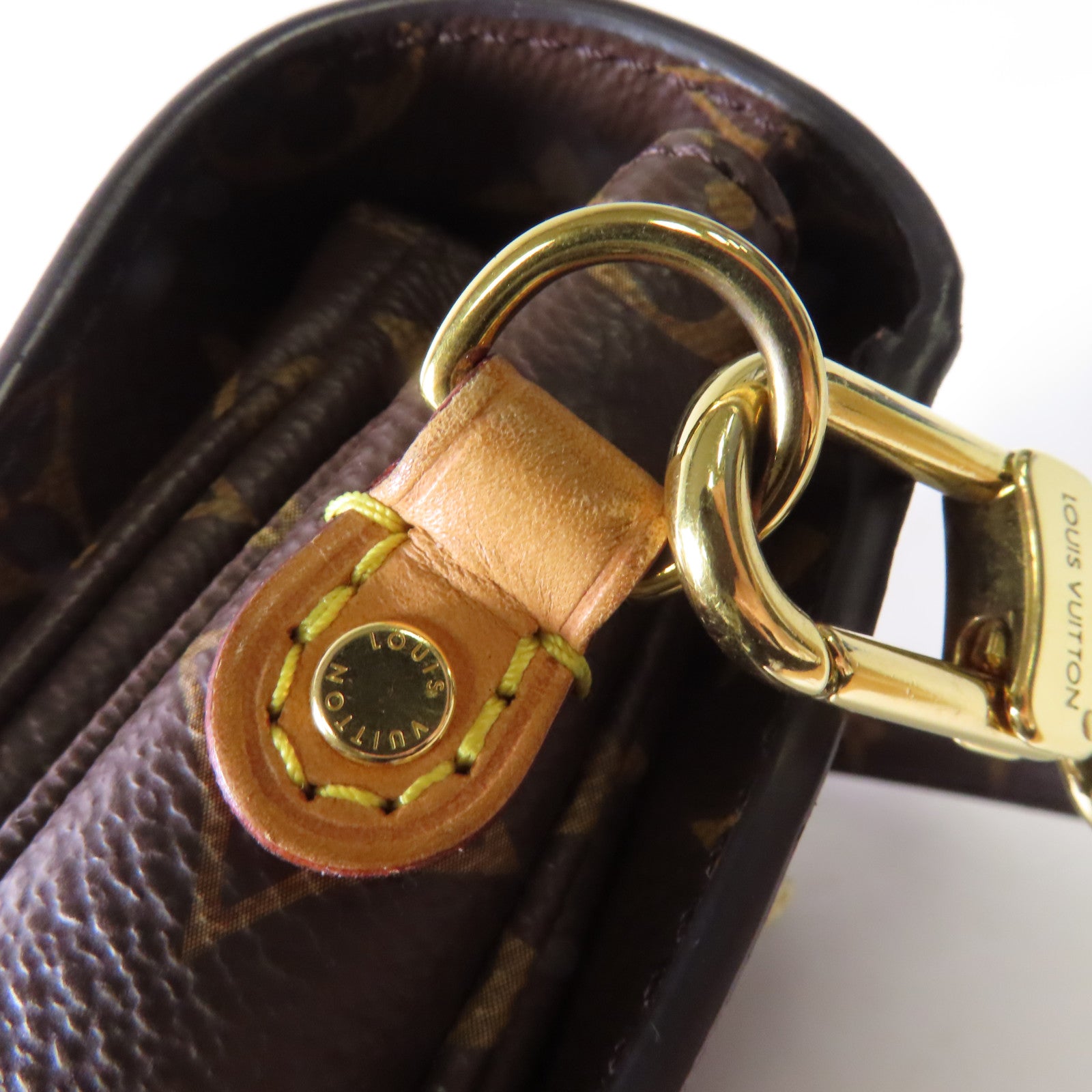 LOUIS VUITTON Monogram Pochette Metis金扣手挽肩背兩用袋啡色