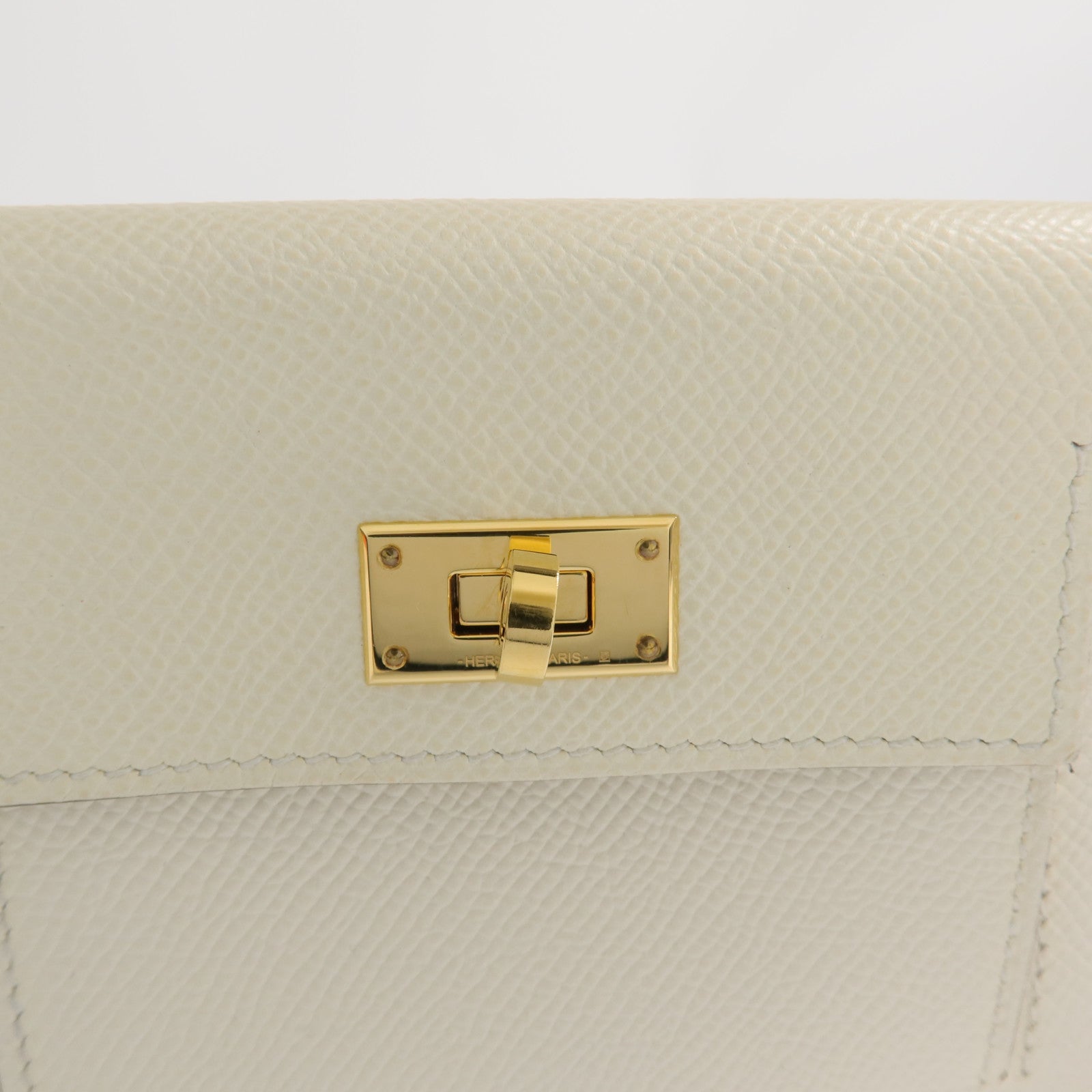 HERMES Epsom皮革Kelly Pocket金扣零錢包Nata