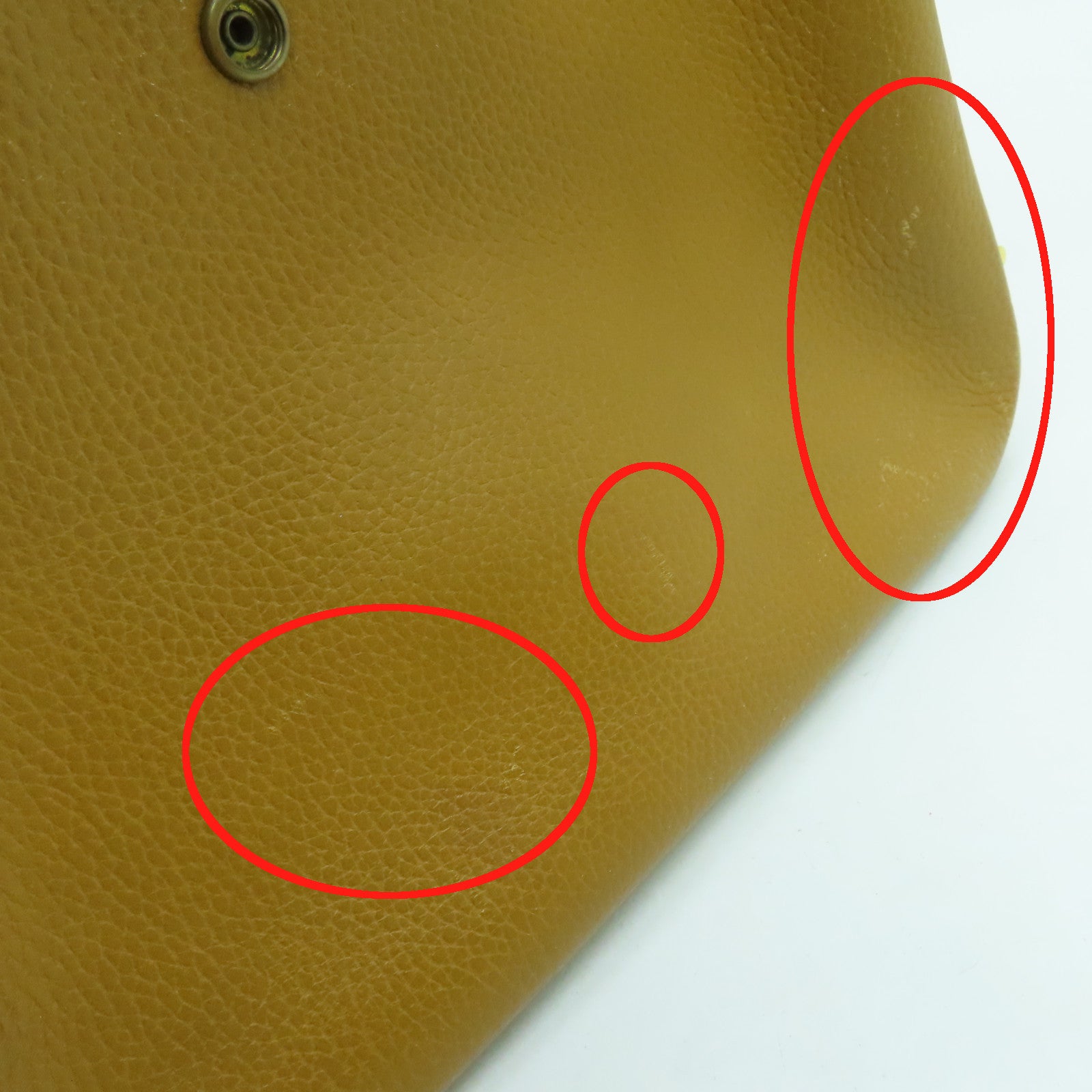 HERMES 【激減優惠】Clemence皮革Tsako金扣肩背袋啡色