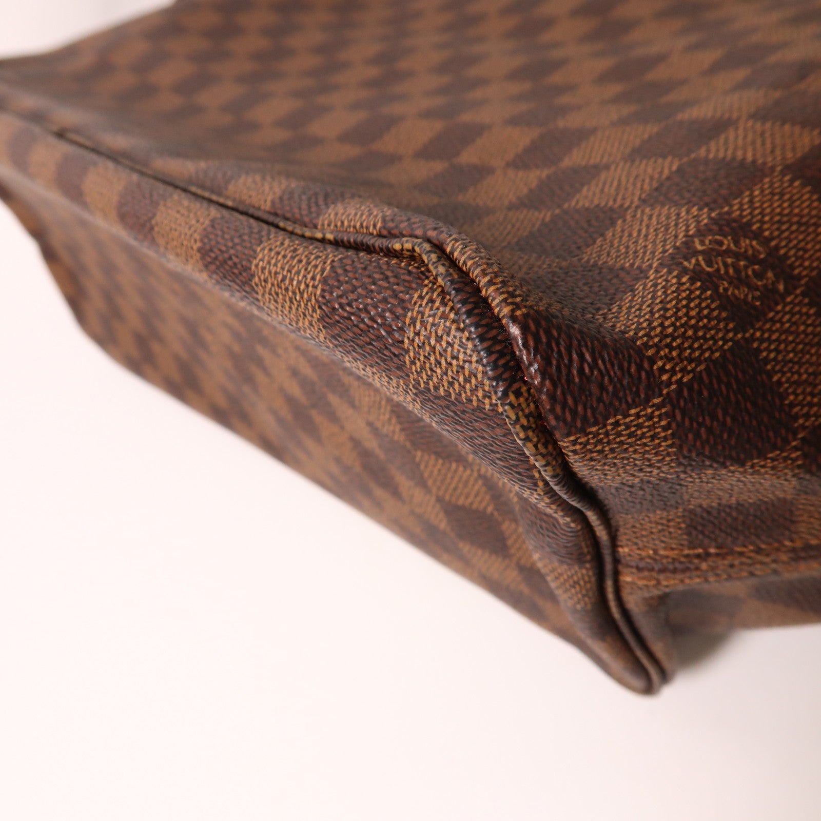 LOUIS VUITTON Damier Neverfull MM金扣手挽袋/肩背袋