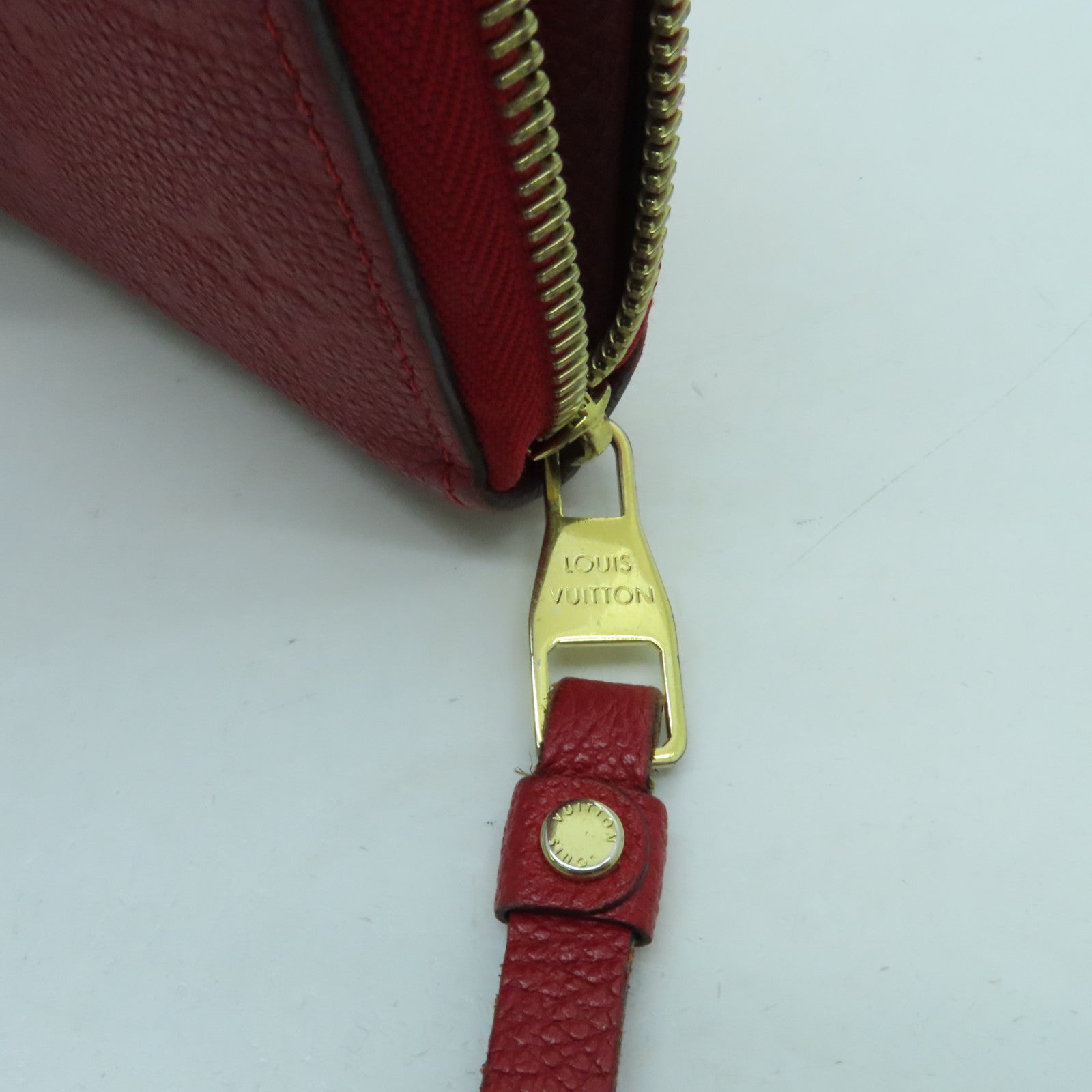 LOUIS VUITTON 【激減優惠】Monogram Empreinte Zippy Long Wallet金扣長錢包紅色