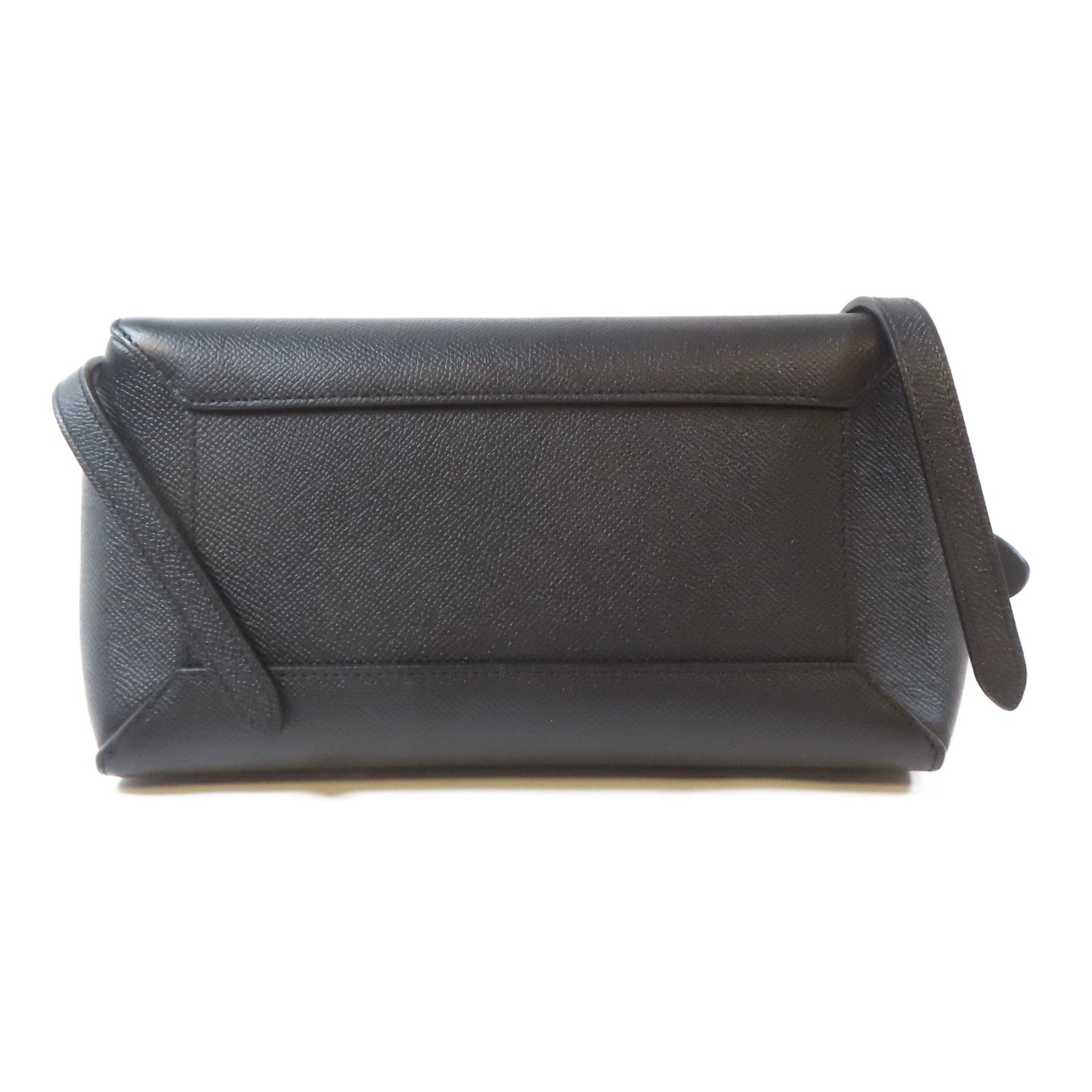 CELINE 牛皮皮革Belt Bag金扣手挽肩背兩用袋黑色