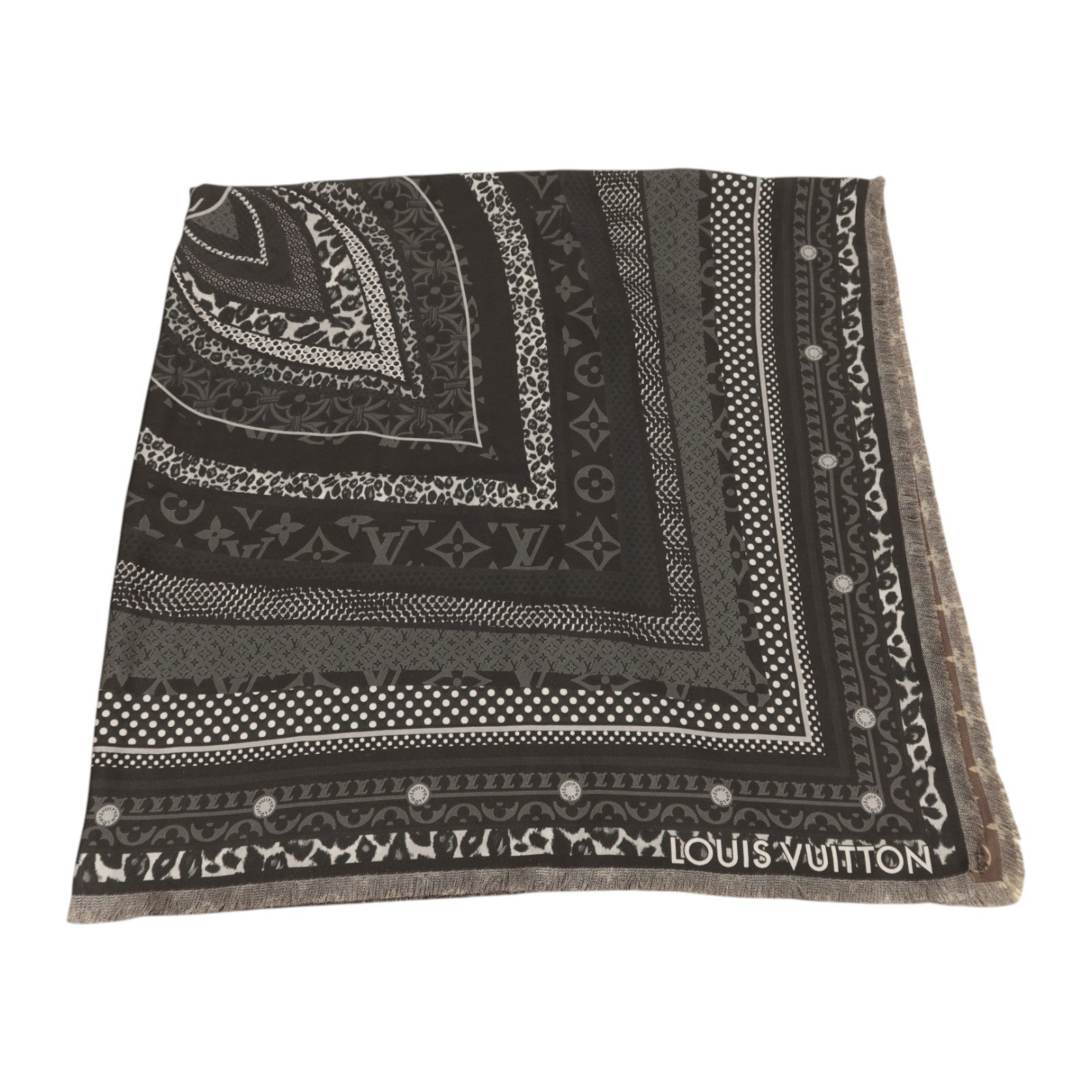 LOUIS VUITTON 絲質Scarf 120x120絲巾
