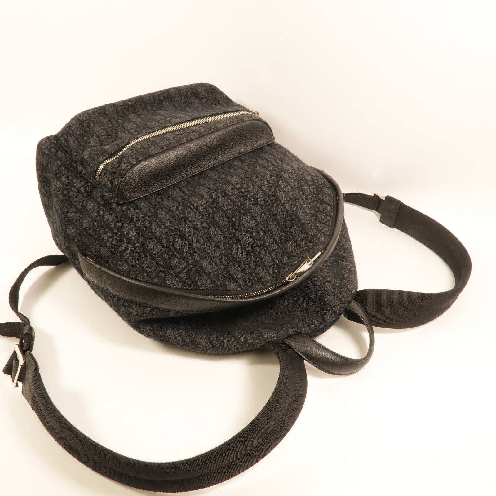 Dior 帆布/牛皮皮革Rider Backpack背包