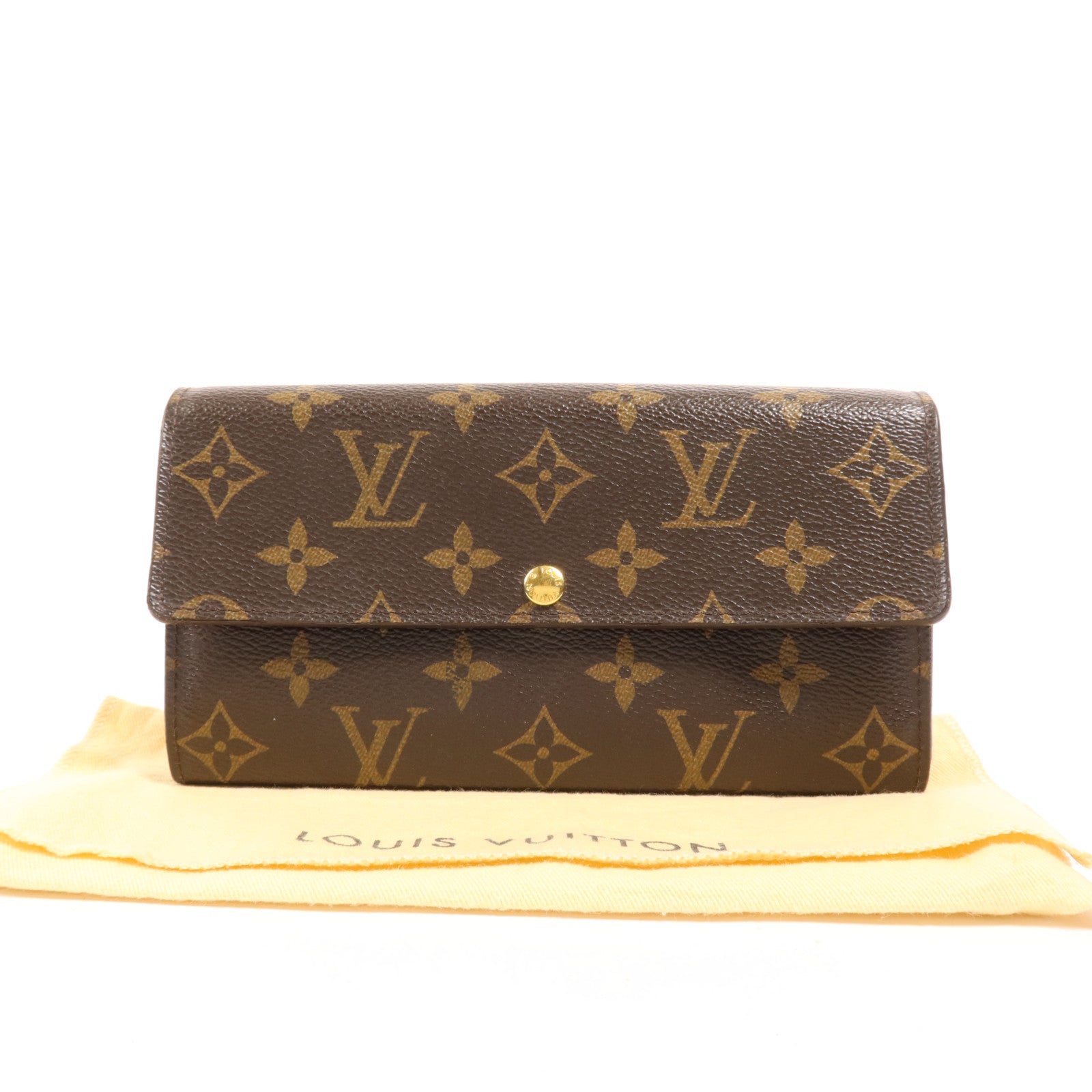 LOUIS VUITTON Monogram Portefeuille Sarah金扣長錢包