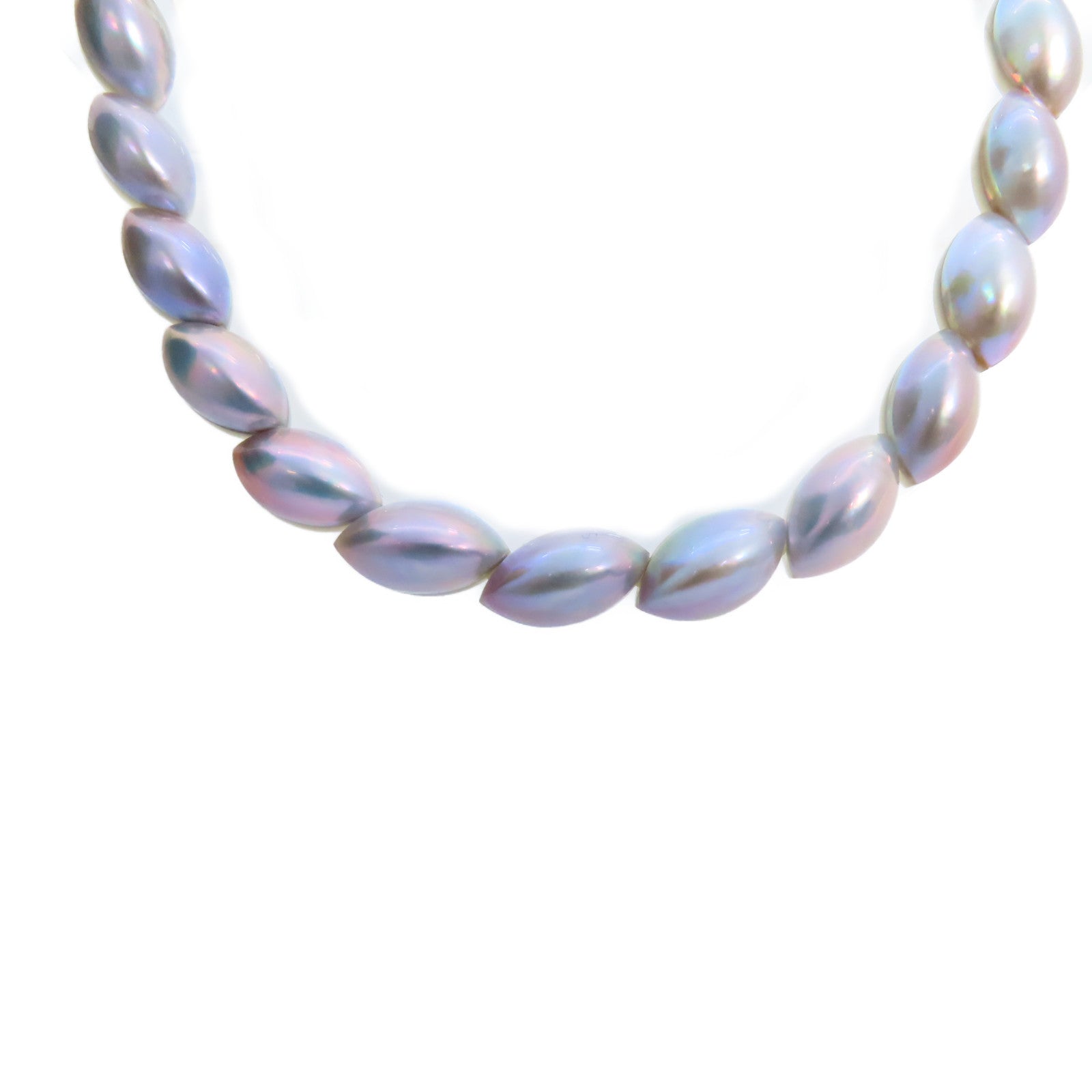 TASAKI 18K白金/馬貝珍珠Mabe Pearl Necklace and Earrings 2piece set項鏈/耳環套裝