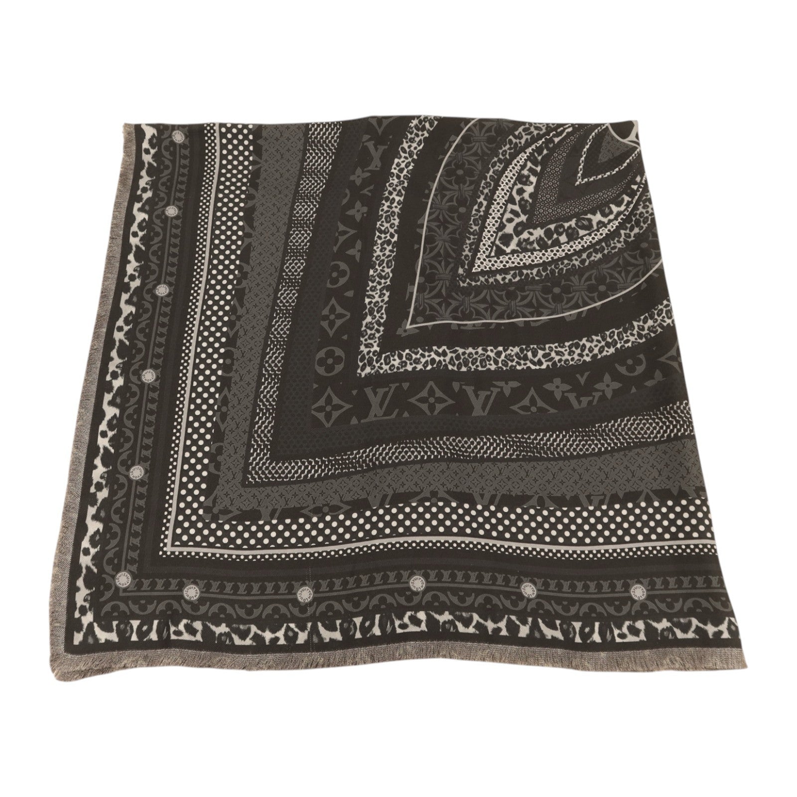 LOUIS VUITTON 絲質Scarf 120x120絲巾