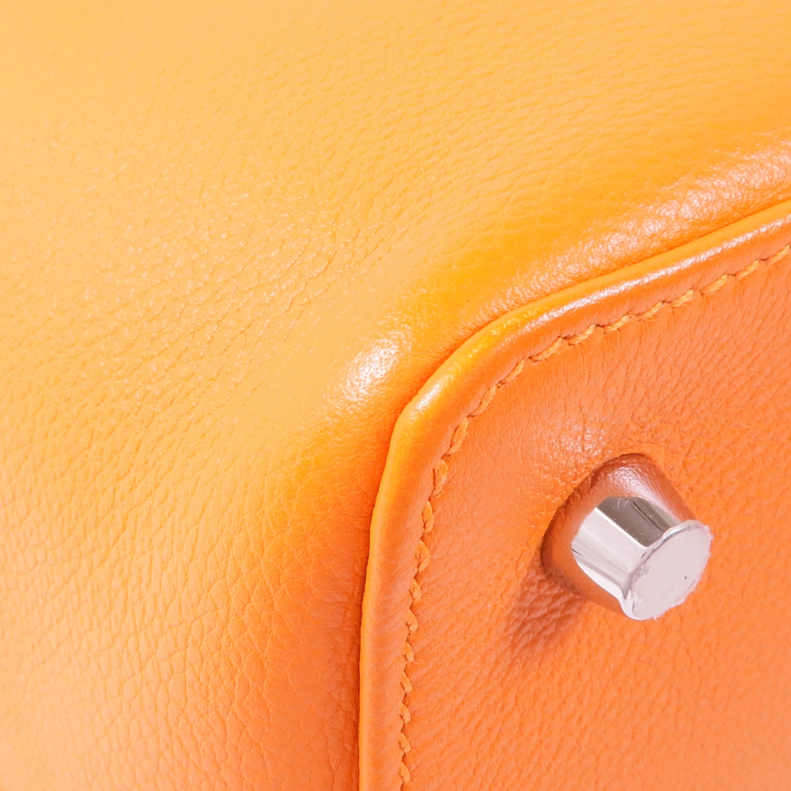 HERMES Evercolor皮革Toolbox 20銀扣手挽肩背兩用袋Feu