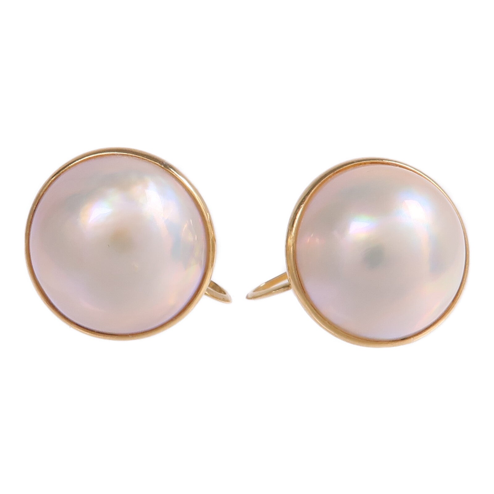 JEWELRY 18K黃金Mabe Pearl Earrings瑪貝珍珠耳環