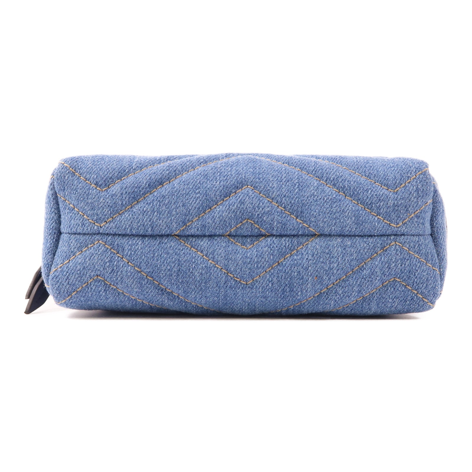GUCCI GG GHW Pouch 476165 Denim Blue