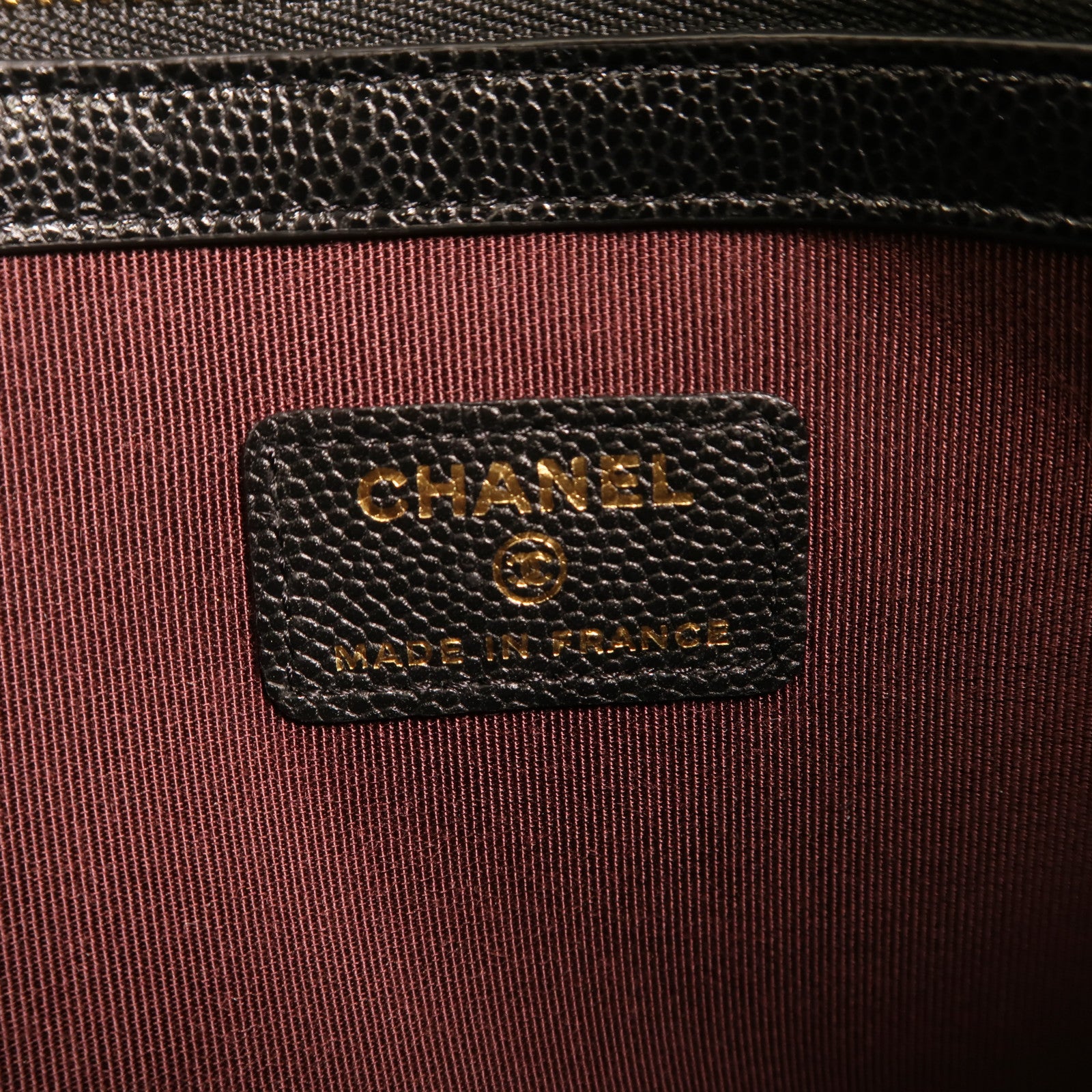 CHANEL 牛皮皮革Clutch金扣手拿包