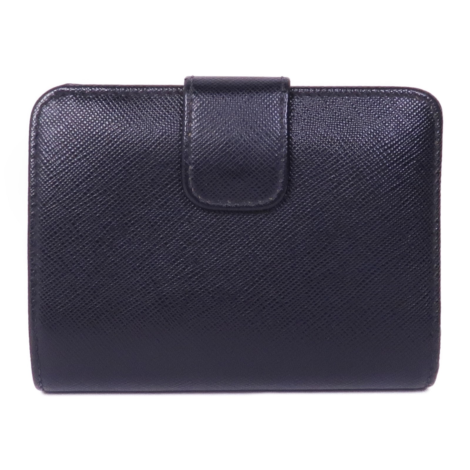 PRADA 【激減優惠】Saffiano皮革Wallet金扣錢包