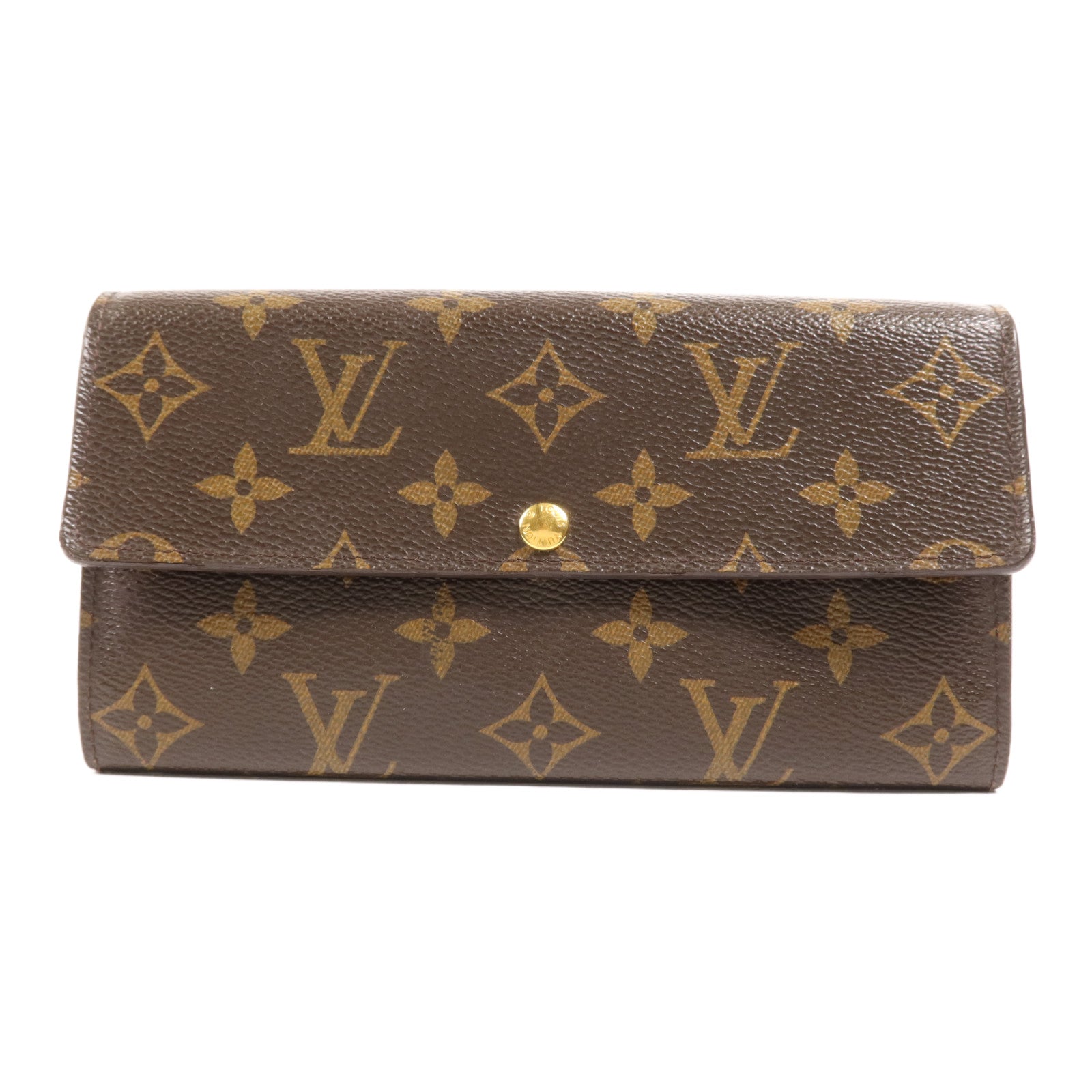 LOUIS VUITTON Monogram Portefeuille Sarah金扣長錢包
