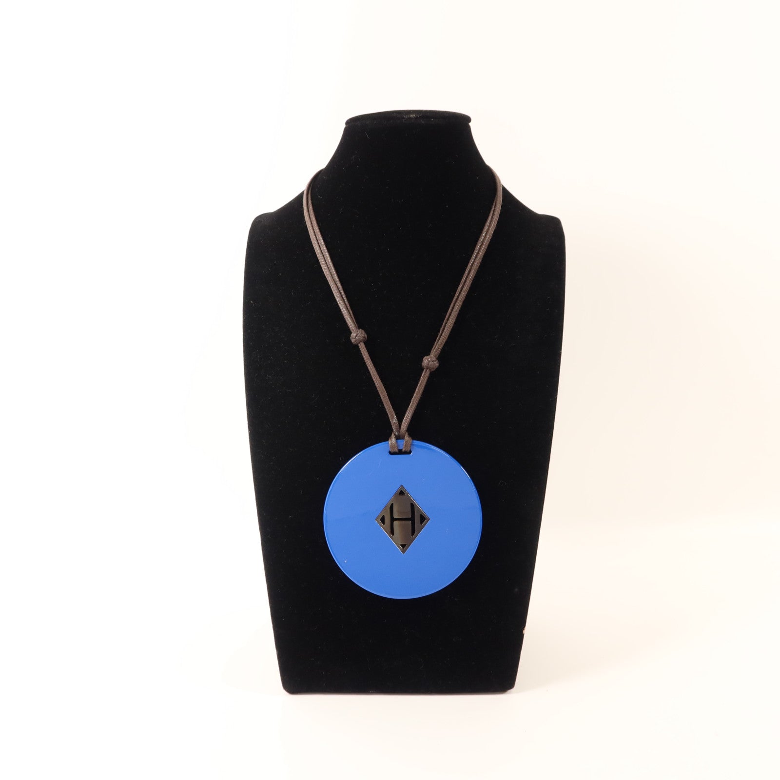 HERMES 【激減優惠】水牛角H Logo Necklace項鍊
