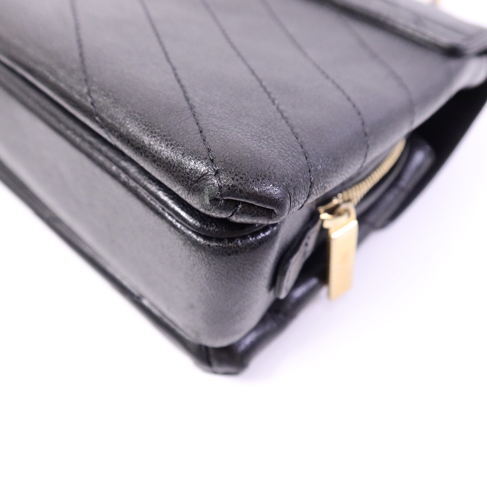 CHANEL 牛皮皮革Chain Shoulder Bag鏈帶肩背袋