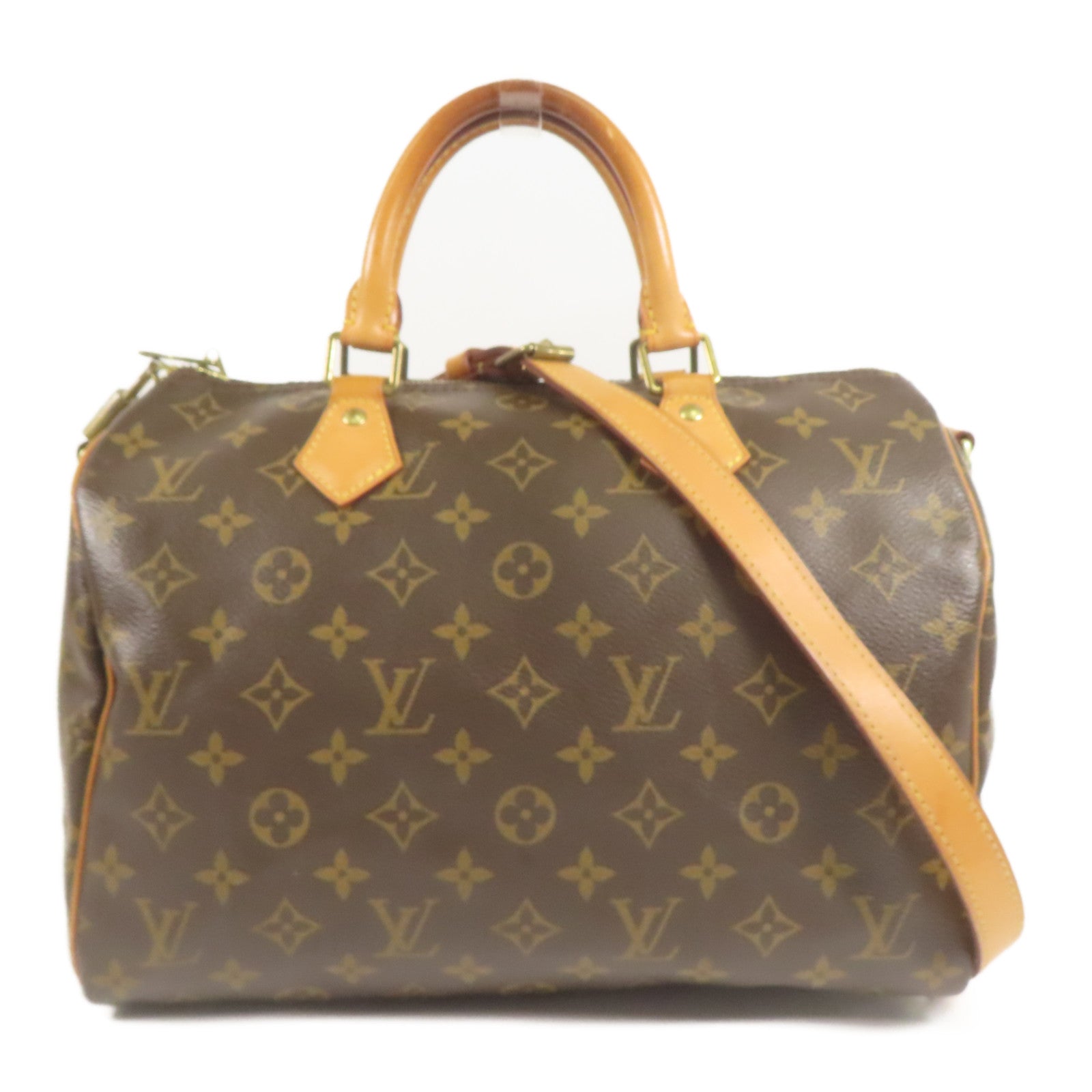 LOUIS VUITTON GHW Speedy Bandouliere 30 2way Shoulder Bag M41112 Monogram Brown