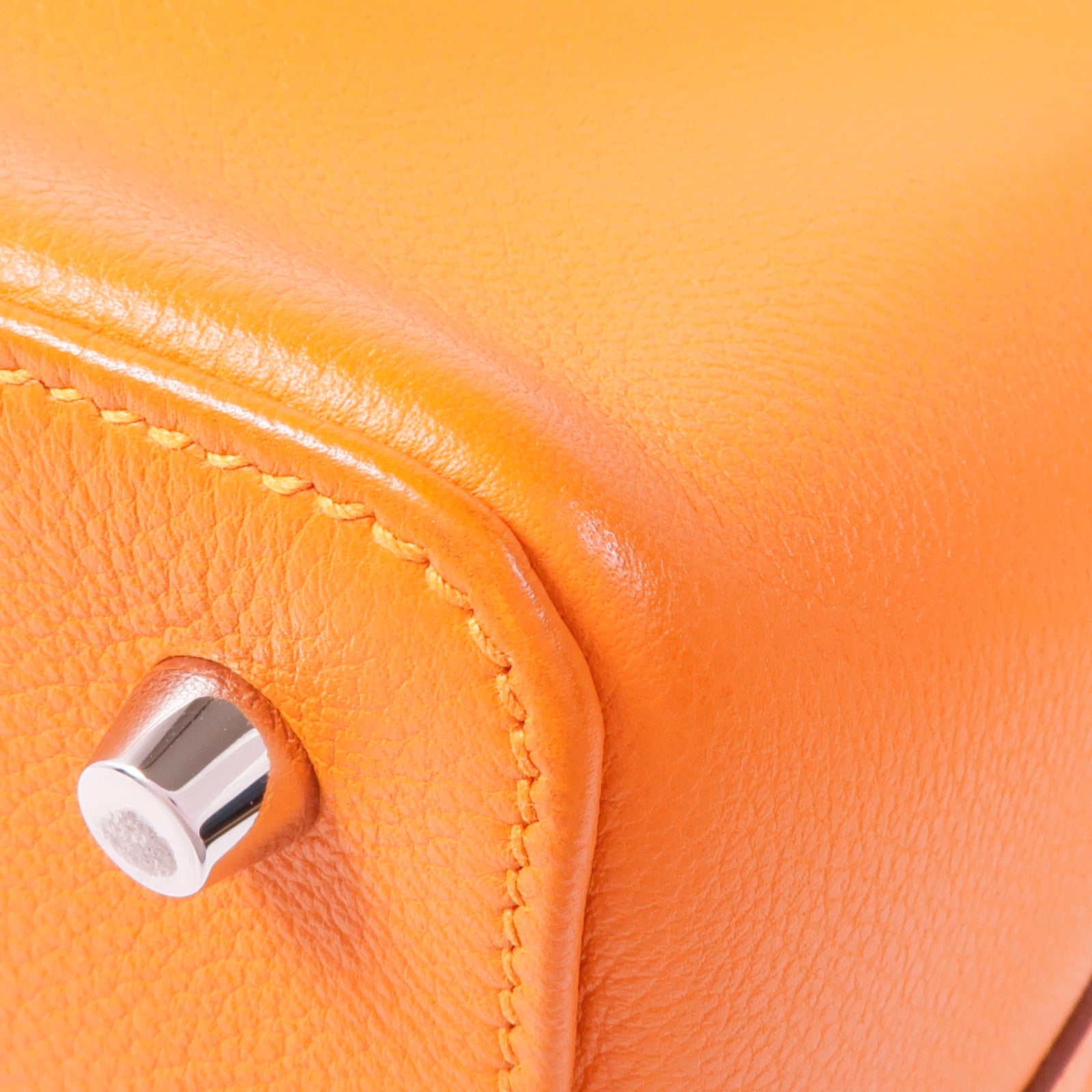 HERMES Evercolor皮革Toolbox 20銀扣手挽肩背兩用袋Feu