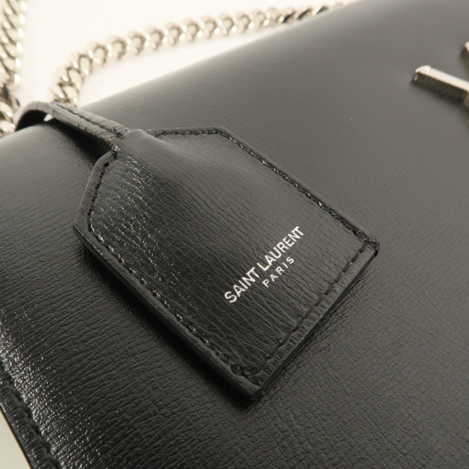 SAINT LAURENT 牛皮皮革Sunset Medium鏈帶肩背袋