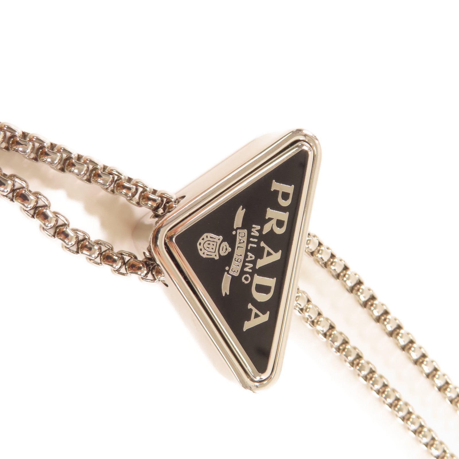 PRADA 金屬Necklace項鍊銀色