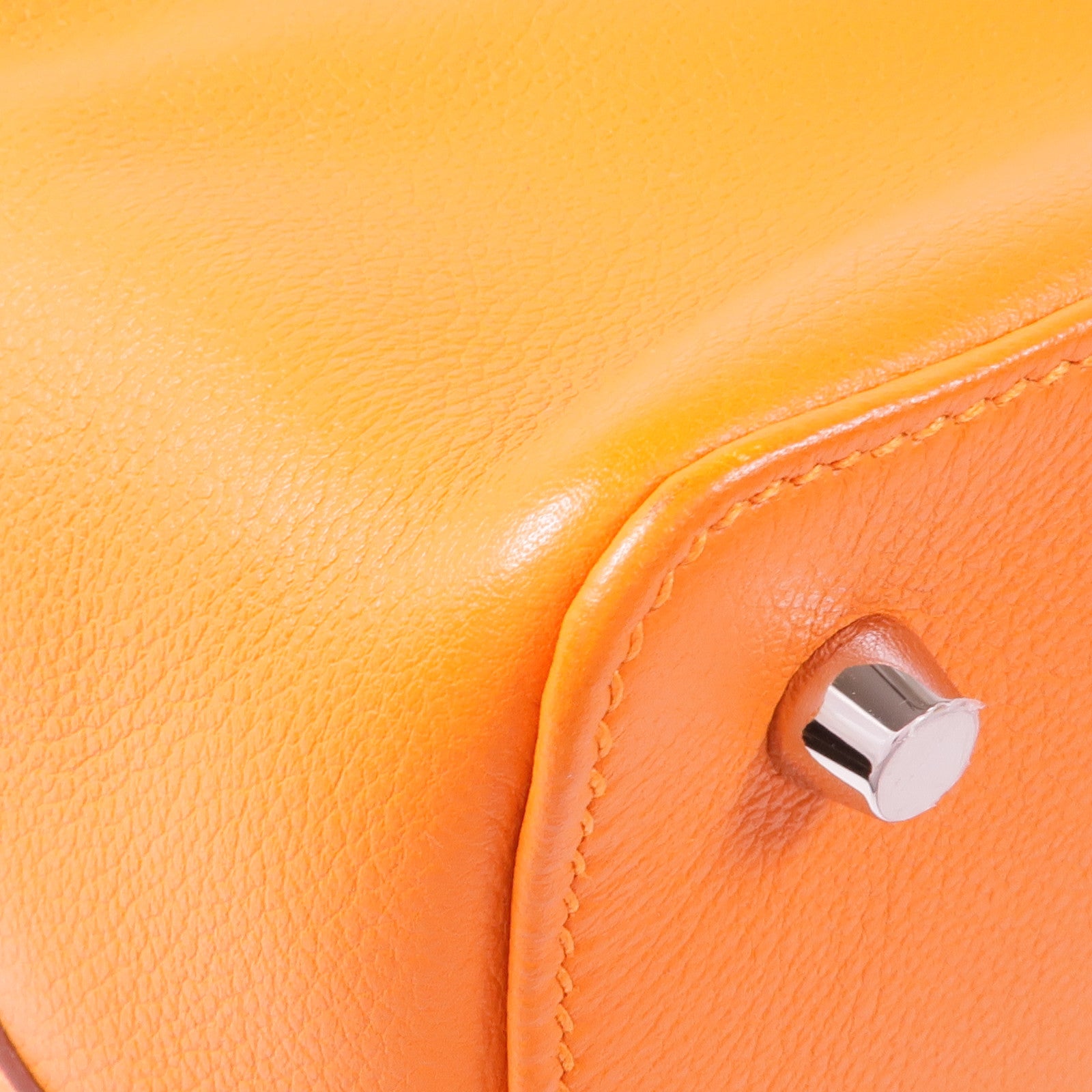 HERMES Evercolor皮革Toolbox 20銀扣手挽肩背兩用袋Feu