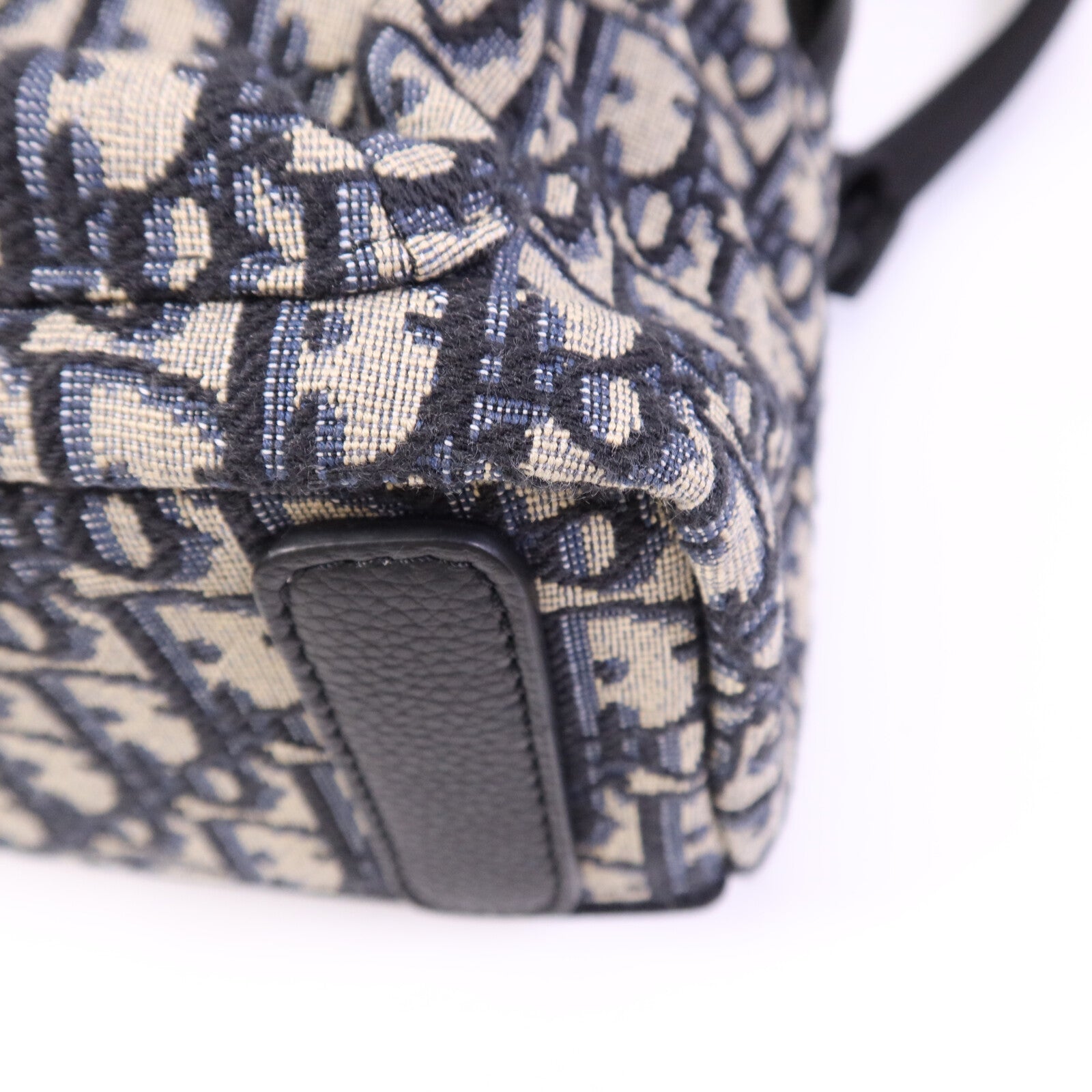 Dior 帆布Oblique Backpack銀扣背包
