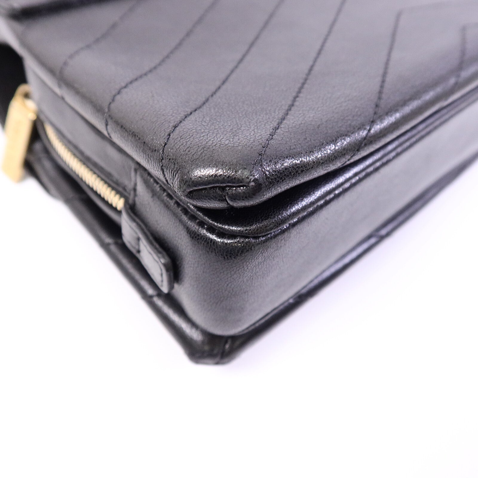 CHANEL 牛皮皮革Chain Shoulder Bag鏈帶肩背袋