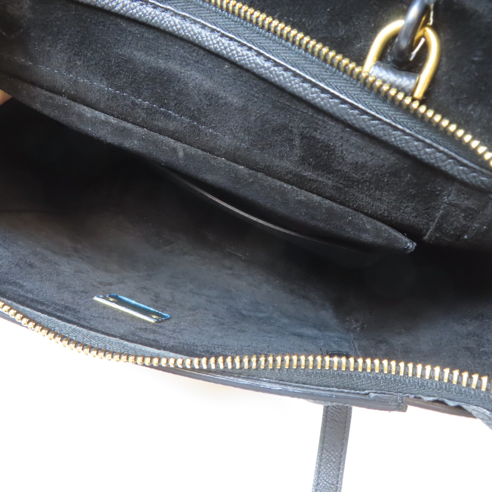 CELINE 牛皮皮革Belt Bag金扣手挽肩背兩用袋黑色