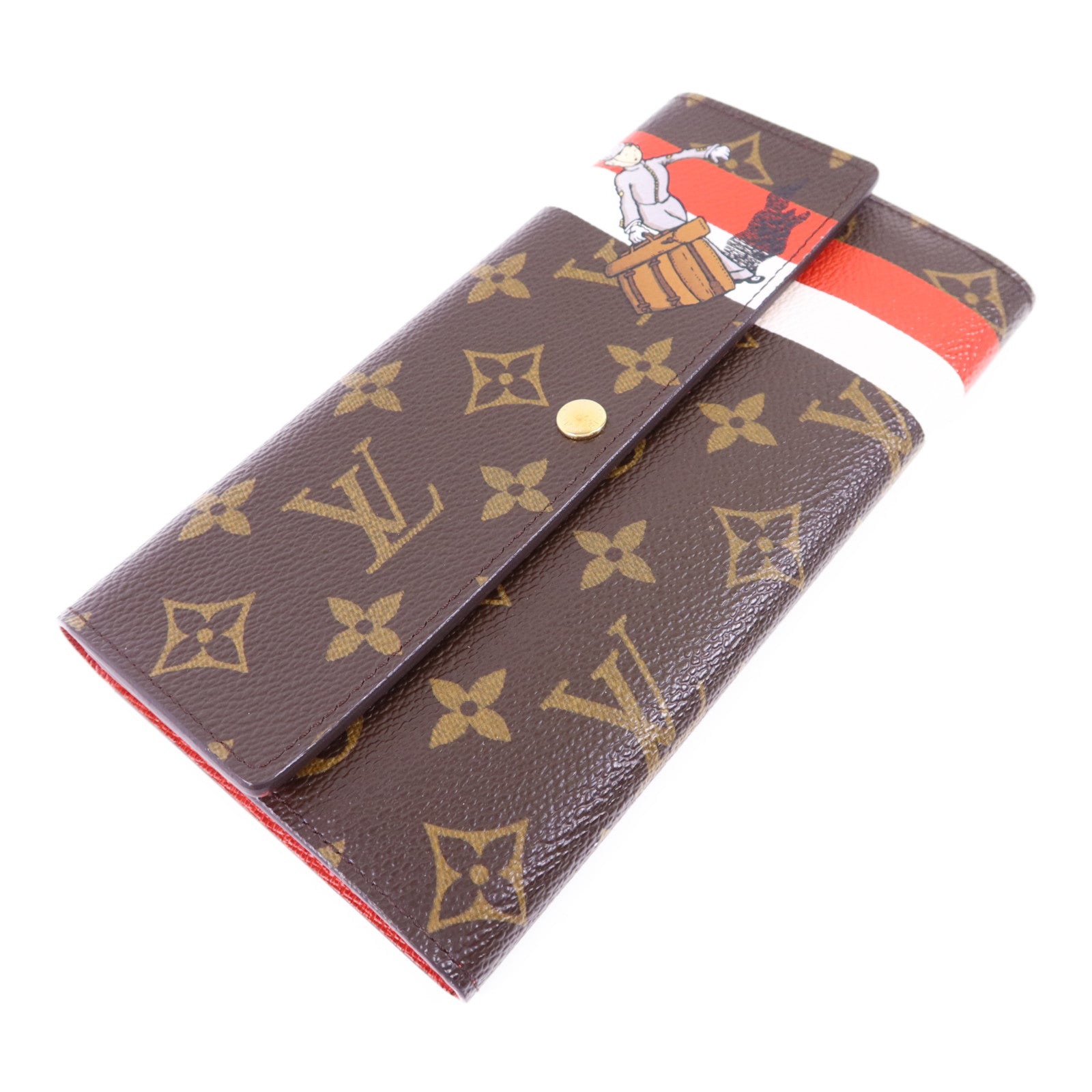 LOUIS VUITTON Monogram Groom Portrfeuille Sarah金扣長錢包