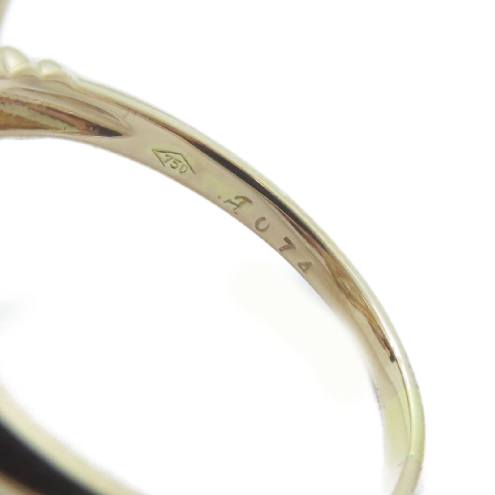 JEWELRY 18K黃金Diamond Ring 0.74ct鑽石/0.52ct鑽石戒指US#8.75