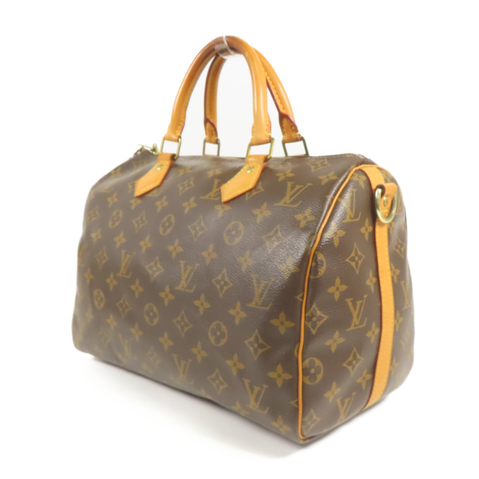 LOUIS VUITTON Monogram Speedy Bandouliere 30金扣手挽肩背兩用袋