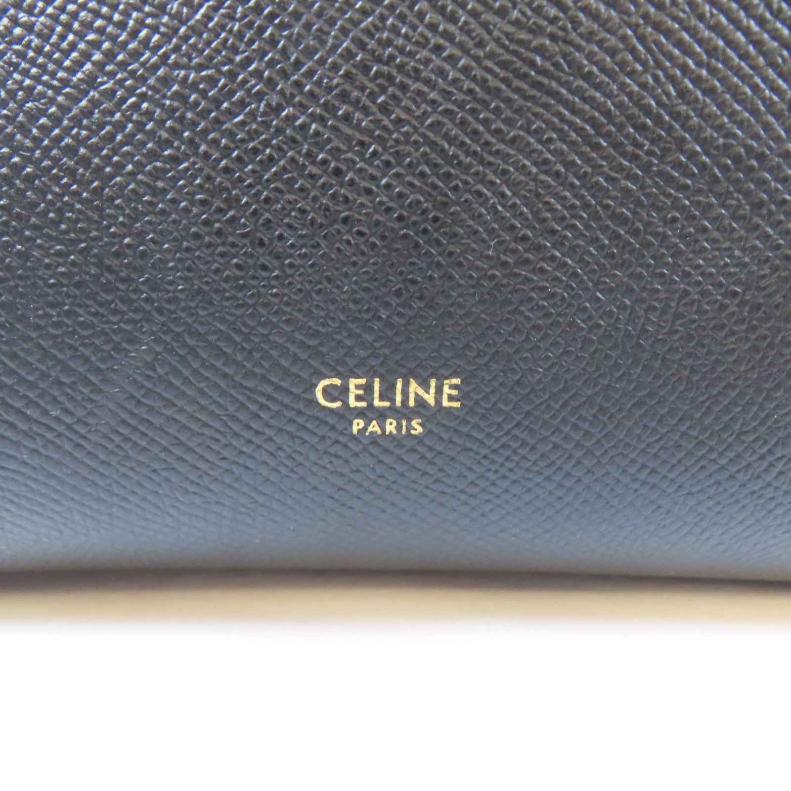 CELINE 牛皮皮革Belt Bag金扣手挽肩背兩用袋黑色