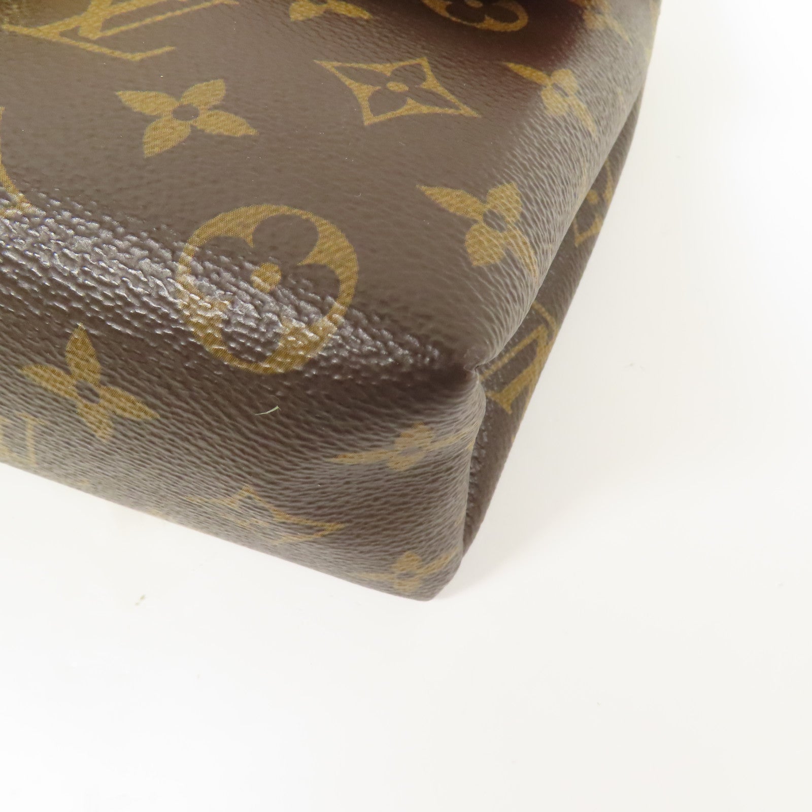 LOUIS VUITTON Monogram Locky BB 手挽肩背棕色/紅色
