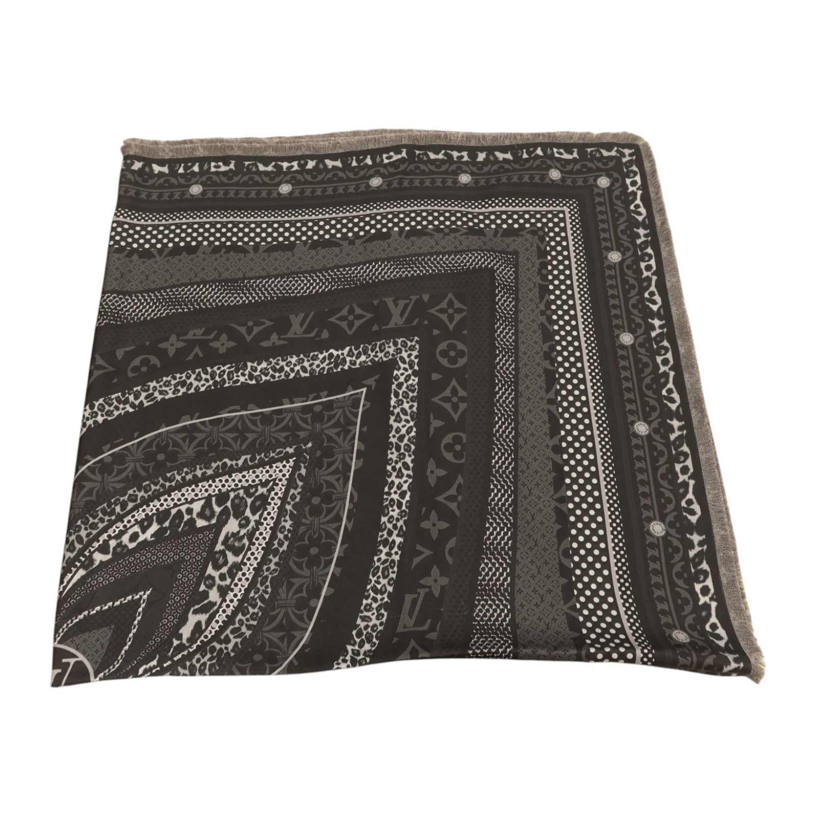 LOUIS VUITTON 絲質Scarf 120x120絲巾