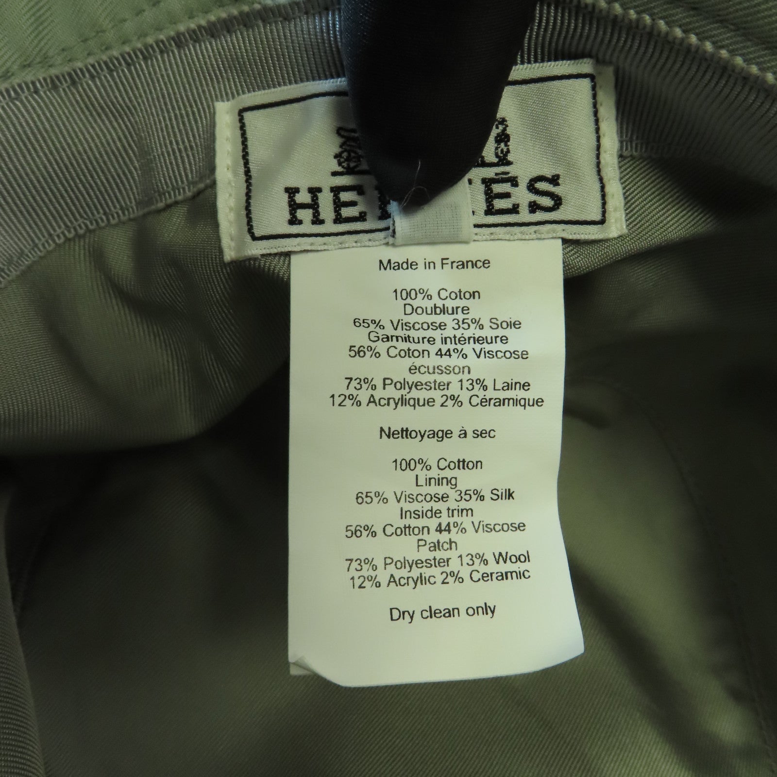 HERMES 棉質Harper H Sellier Bucket Hat帽子