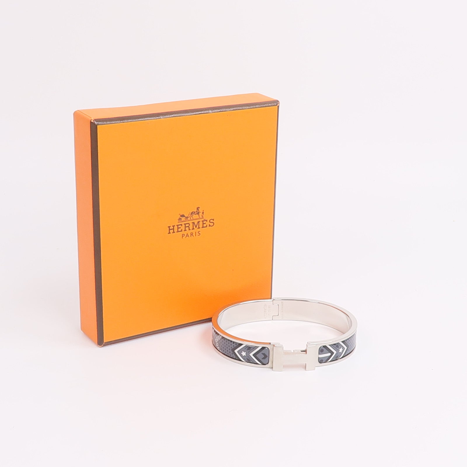 HERMES 金屬/琺瑯Clic HH Bandana手鐲