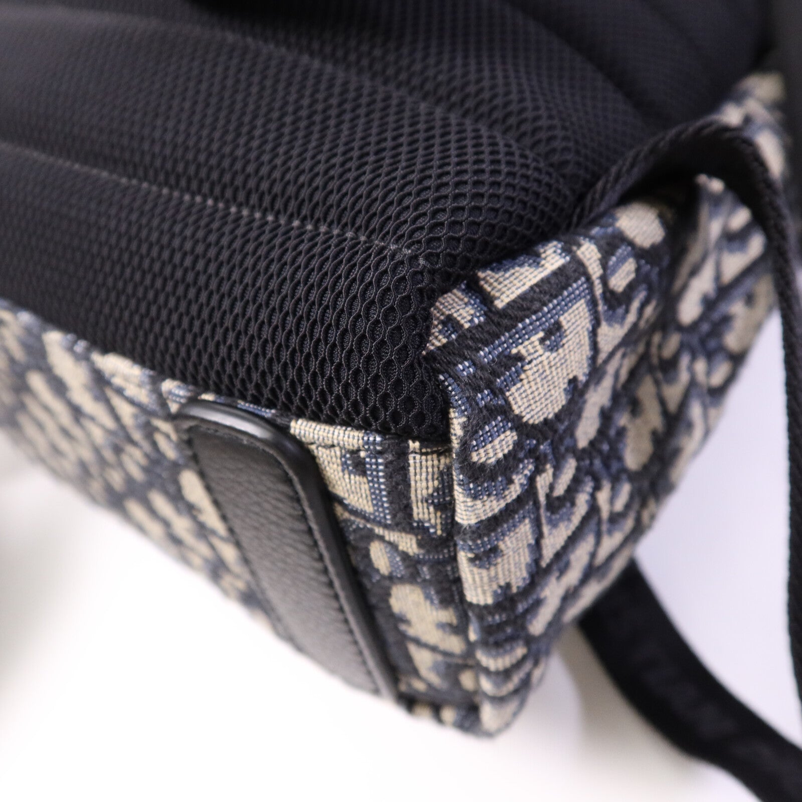 Dior 帆布Oblique Backpack銀扣背包