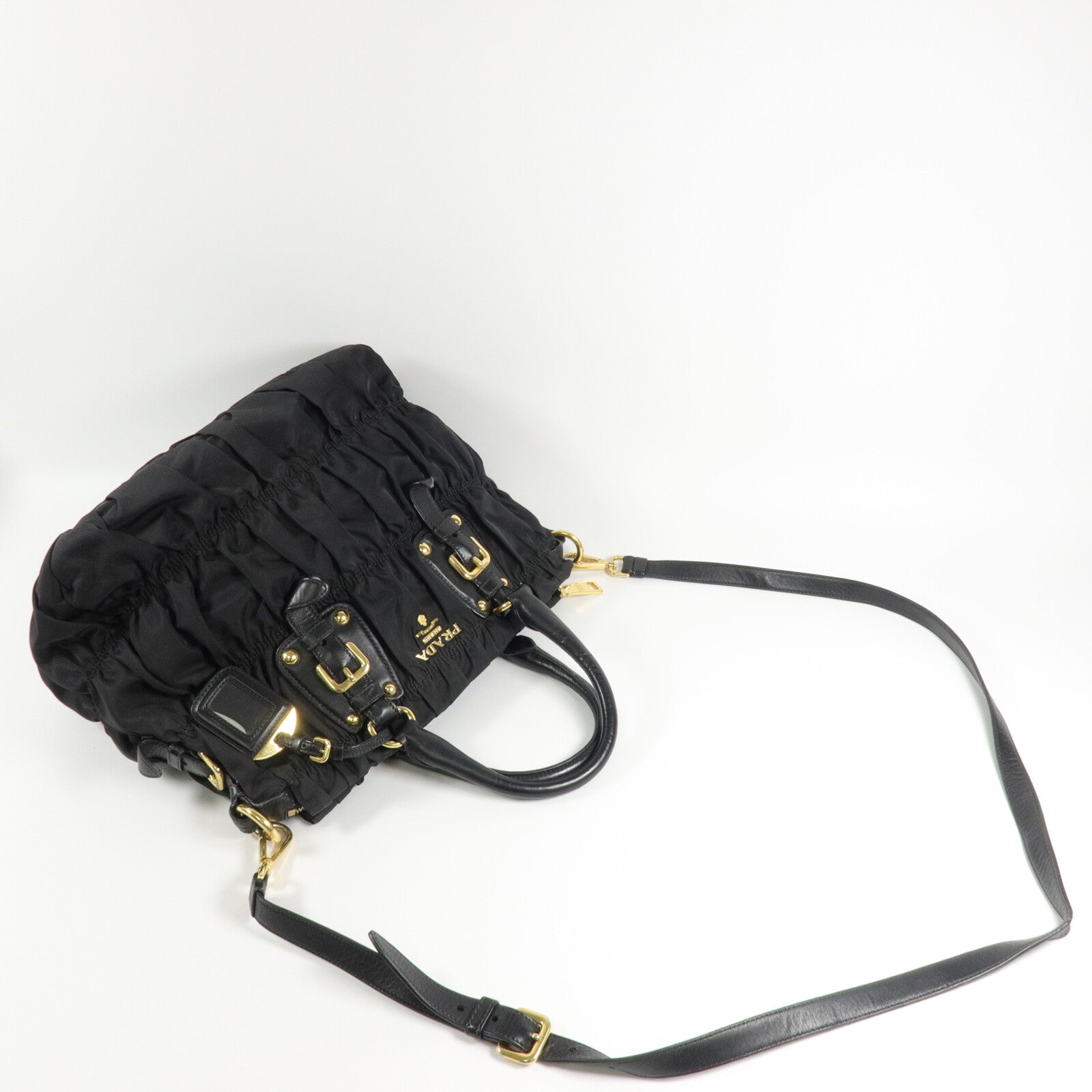 PRADA 尼龍Tessuto Gaufre 2 Way手挽肩背兩用袋