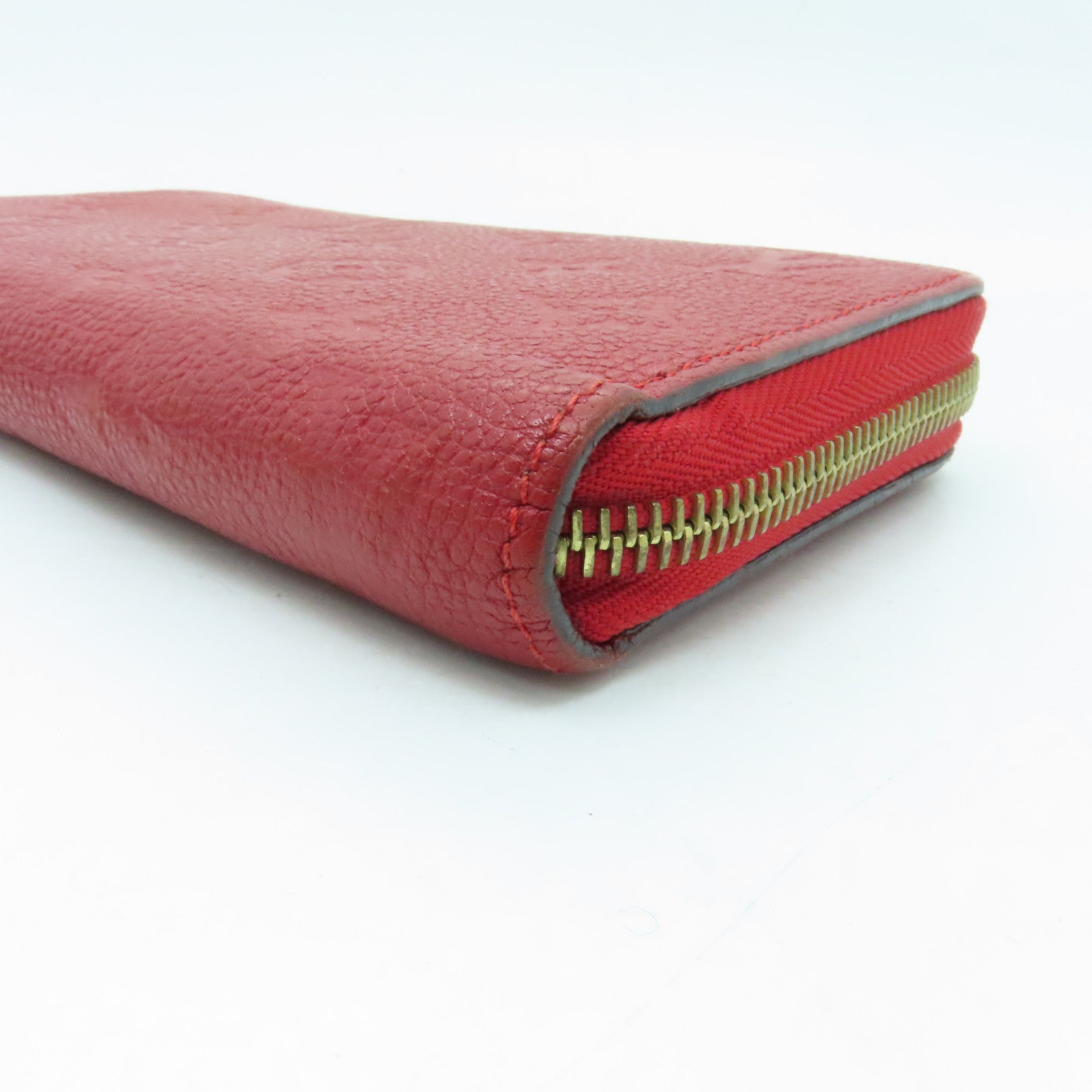 LOUIS VUITTON 【激減優惠】Monogram Empreinte Zippy Long Wallet金扣長錢包紅色
