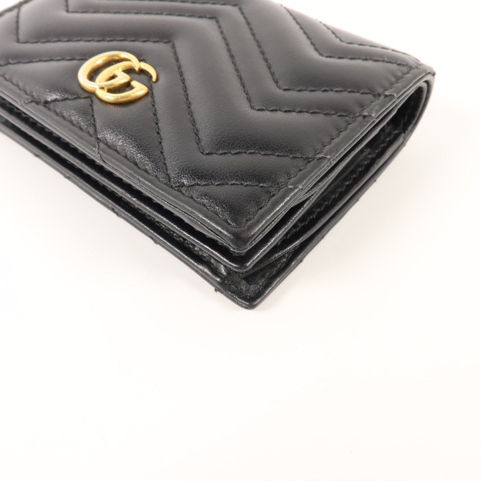 GUCCI 牛皮皮革GG Marmont Card Case Wallet錢包