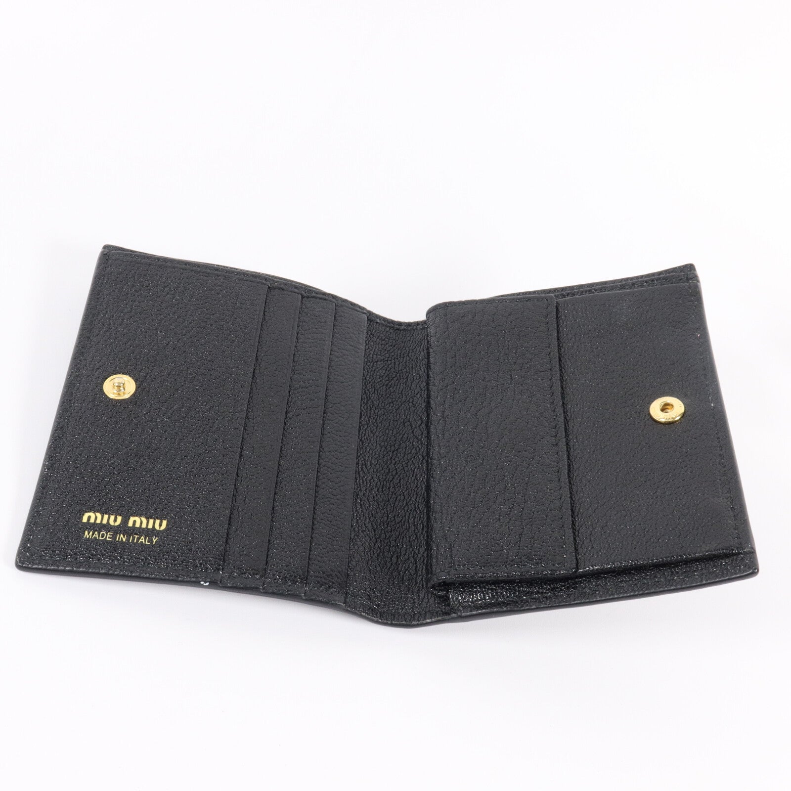 Miu Miu 牛皮皮革Madras Wallet錢包