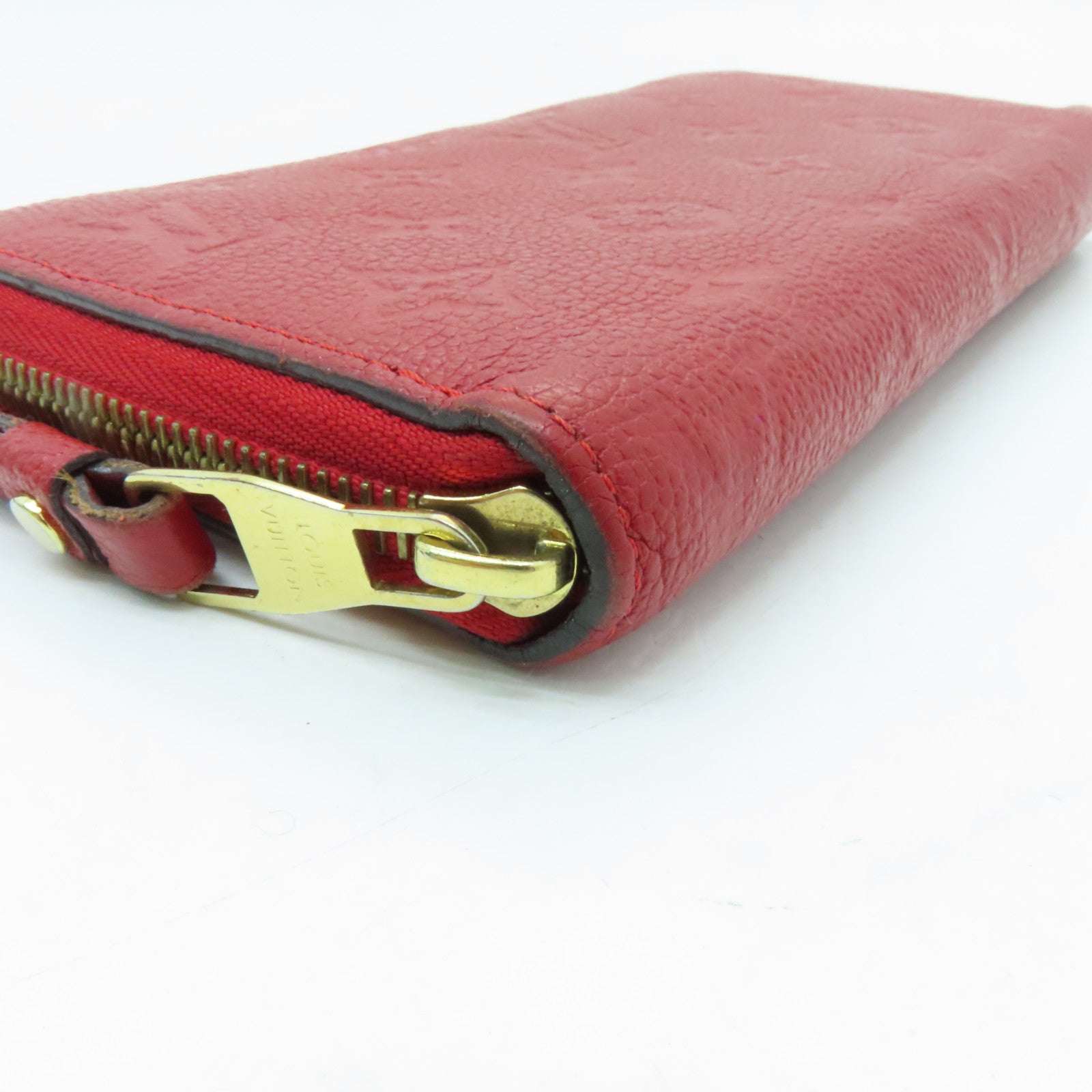 LOUIS VUITTON 【激減優惠】Monogram Empreinte Zippy Long Wallet金扣長錢包紅色
