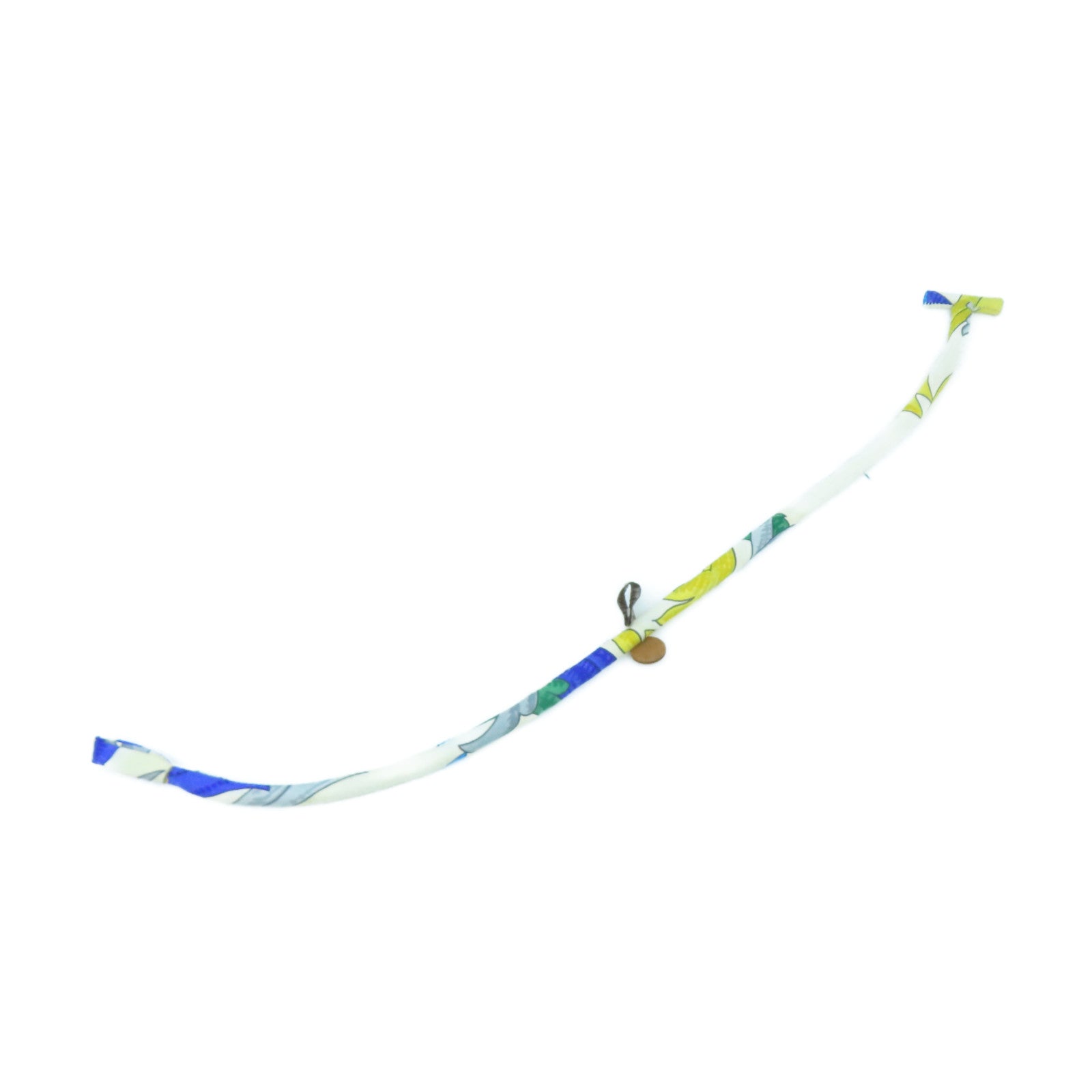 HERMES 【激減優惠】絲質Bracelet手鐲白色/藍色/黃色#16.5cm