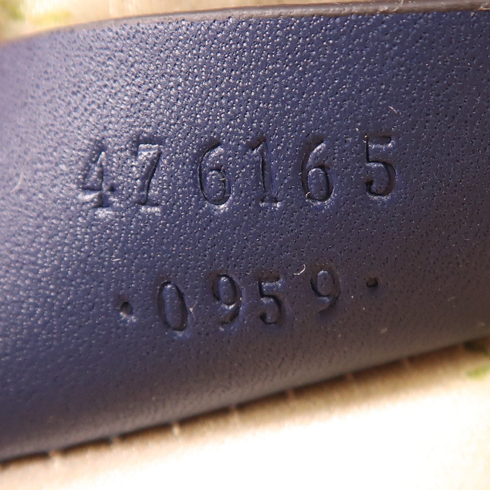 GUCCI GG GHW Pouch 476165 Denim Blue